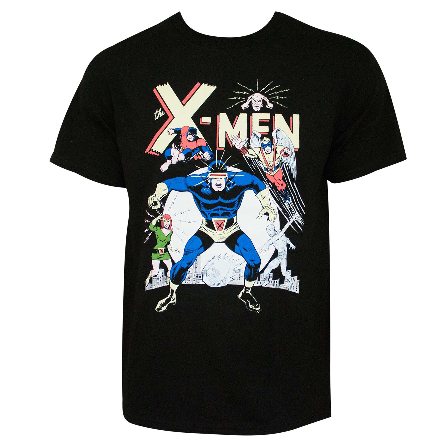 X-Men Classic Cyclops Men's Black T-Shirt, Black
