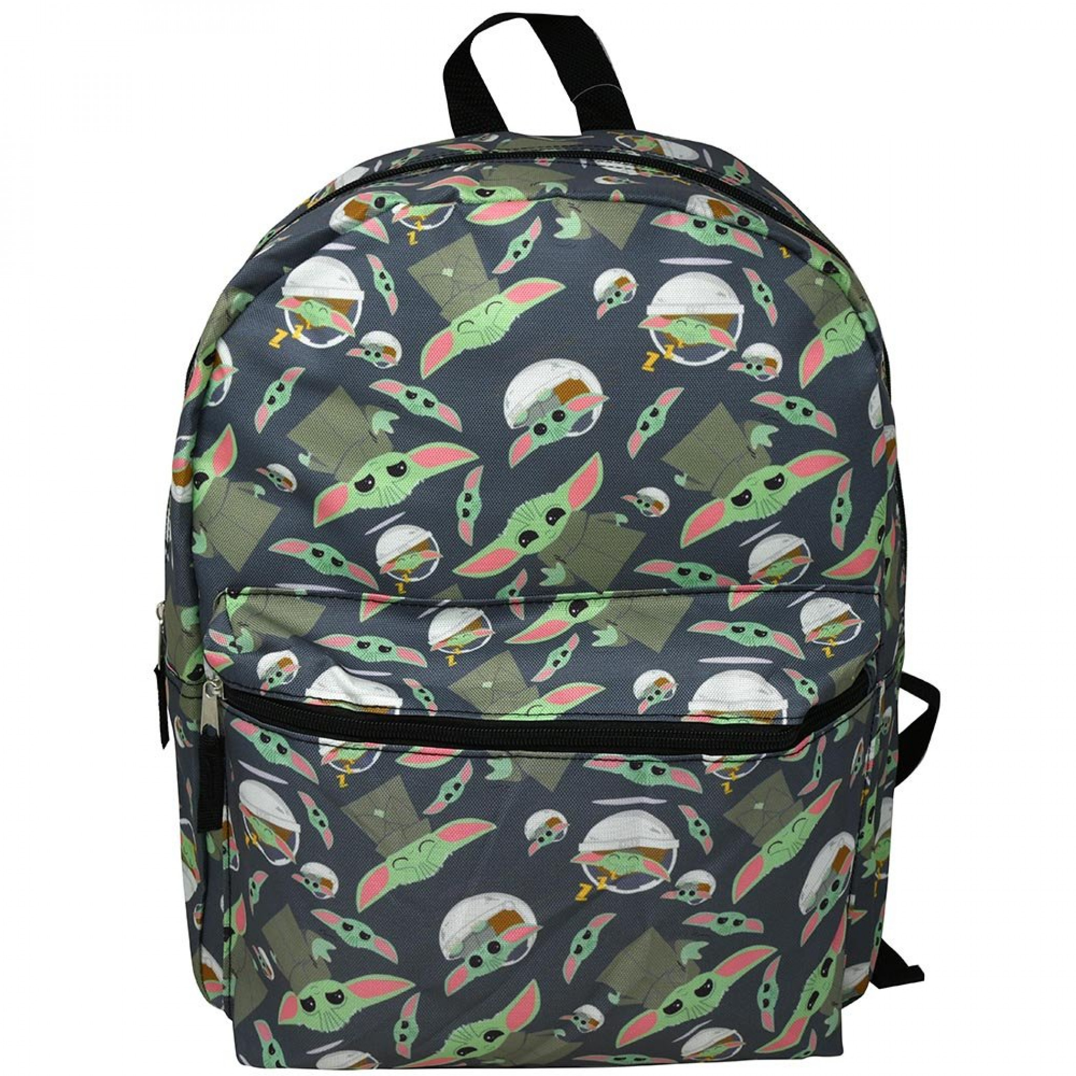 Star Wars The Mandalorian Grogu Collage 16' Backpack, Grey