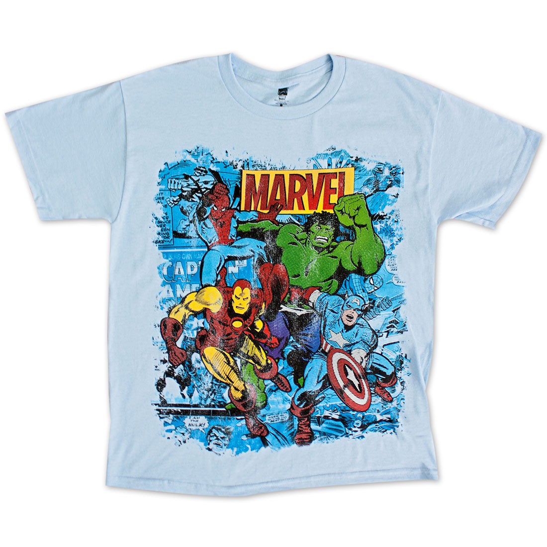 Marvel Team Youth Boys 8-20 Tee Shirt - Blue, Blue
