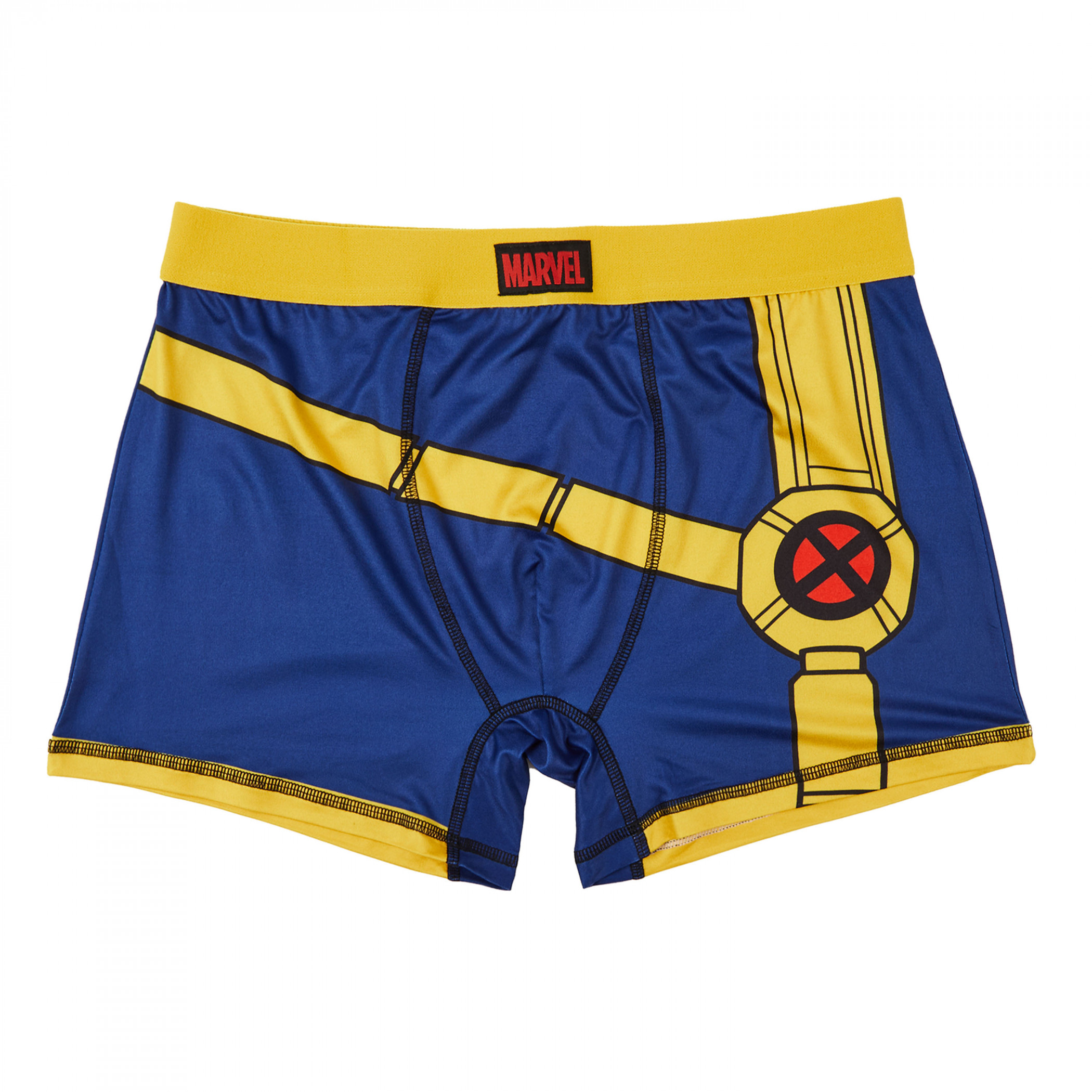 X-Men Cyclops Cosplay Suit Men's Underwear Boxer Briefs, Blue