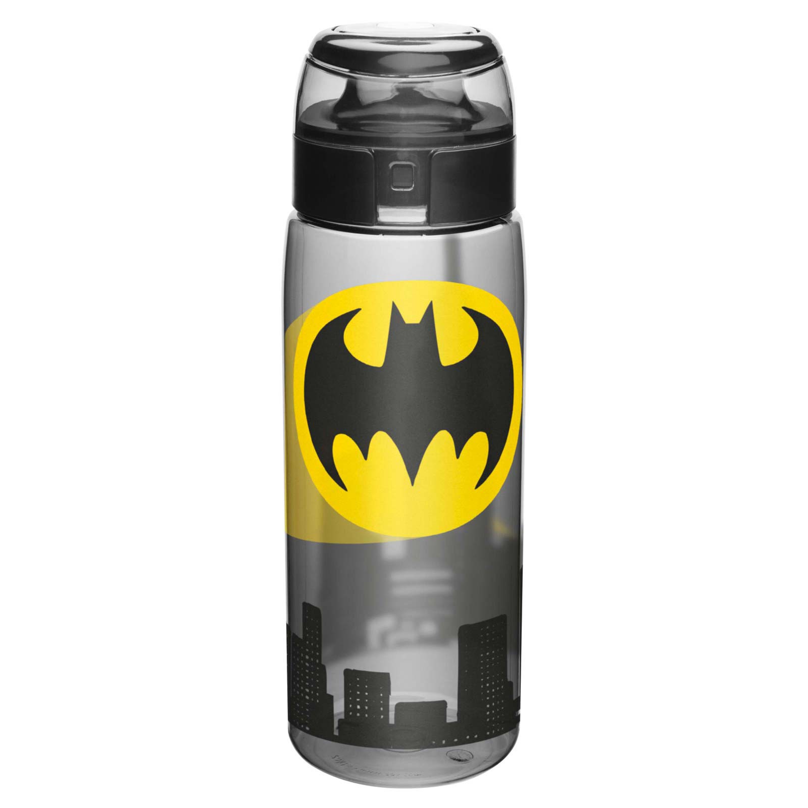 Batman Travel Water Bottle With Loop, Black