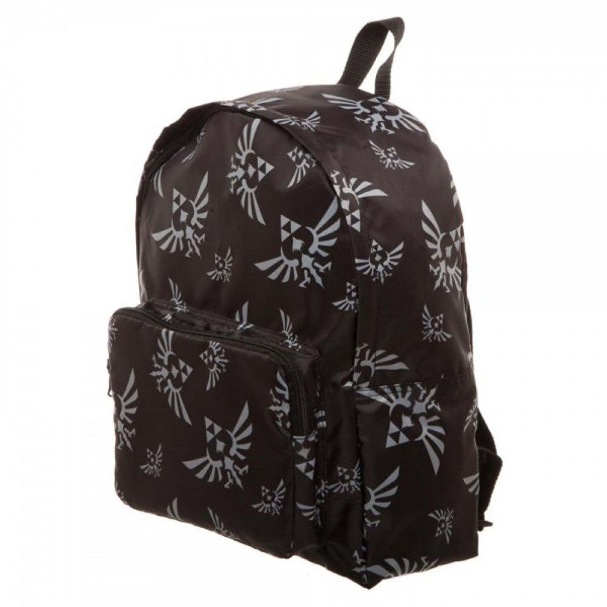 The Legend Of Zelda Black Packable Backpack, Black