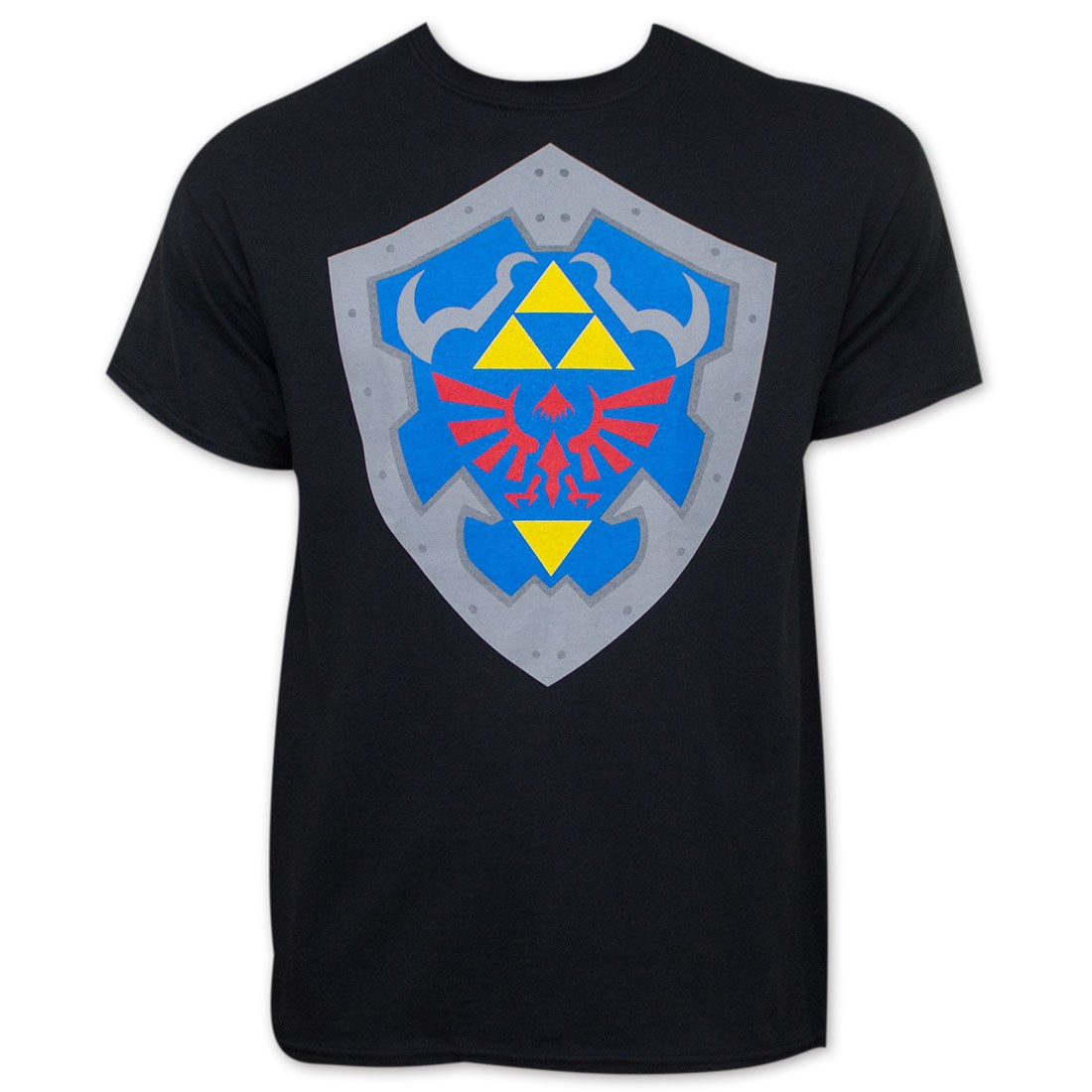Legend Of Zelda Shield Black T-Shirt, Black