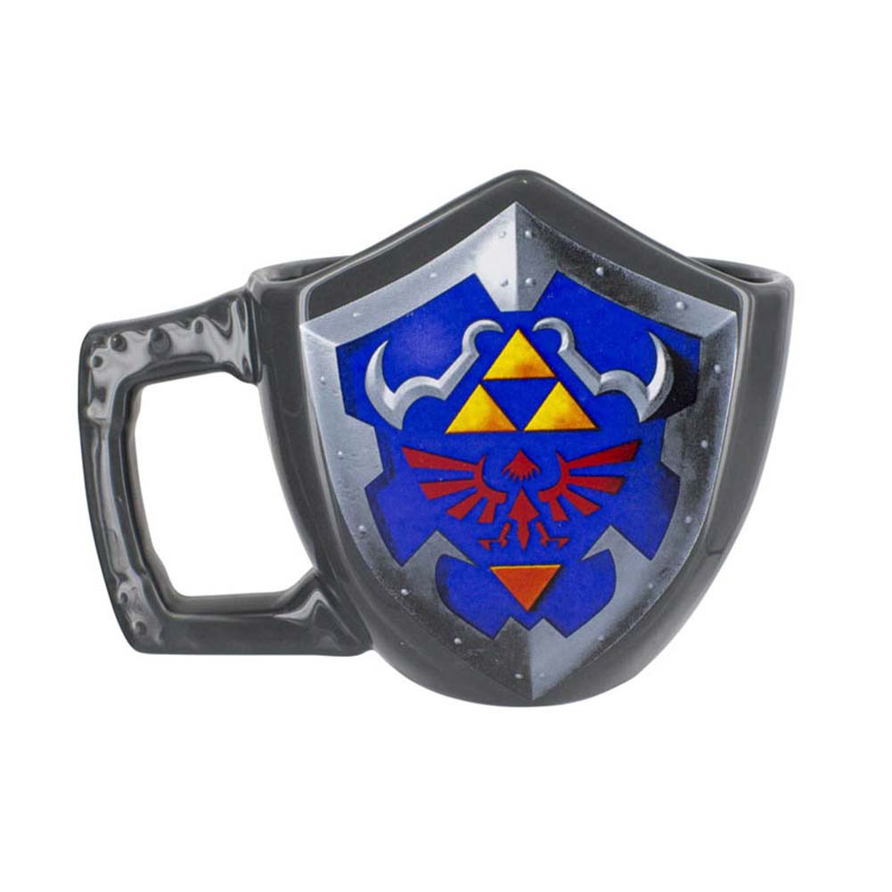 The Legend Of Zelda Triforce Shield Mug, Grey