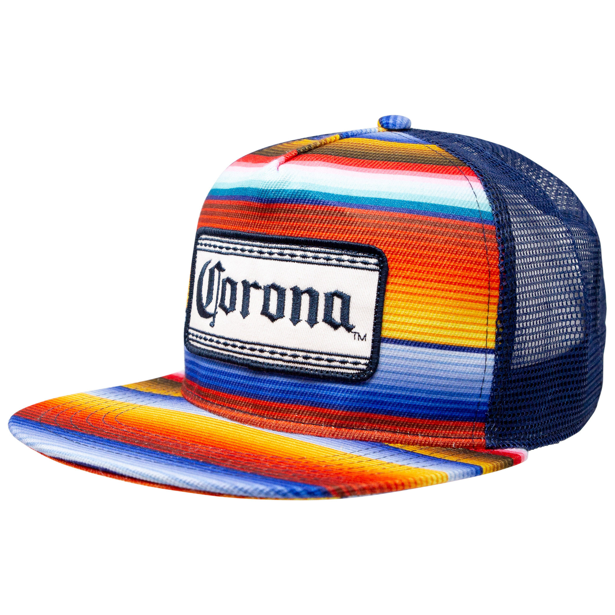 Corona Beer Multi-Colored Adjustable Snapback Mesh Hat.