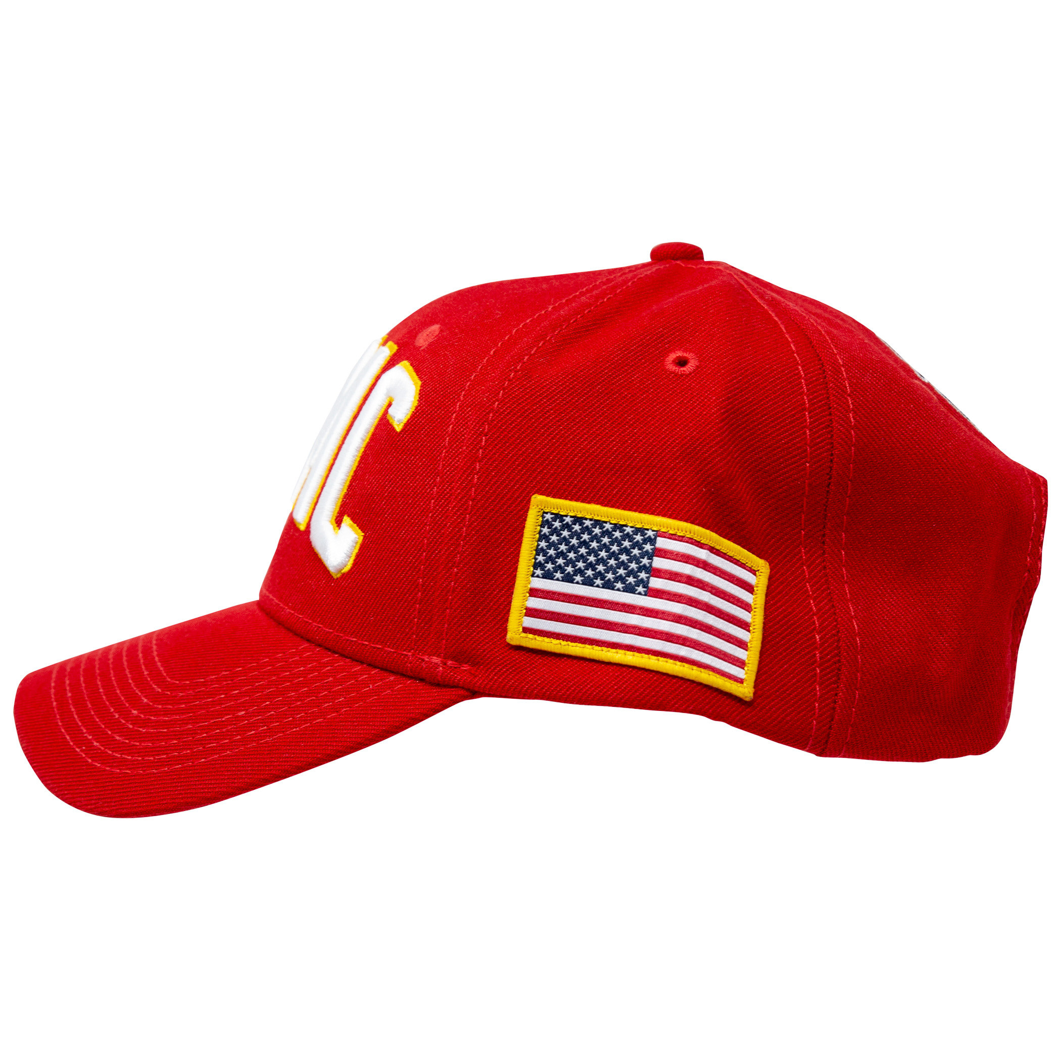 USMC Adjustable Red Snapback Hat - image 3