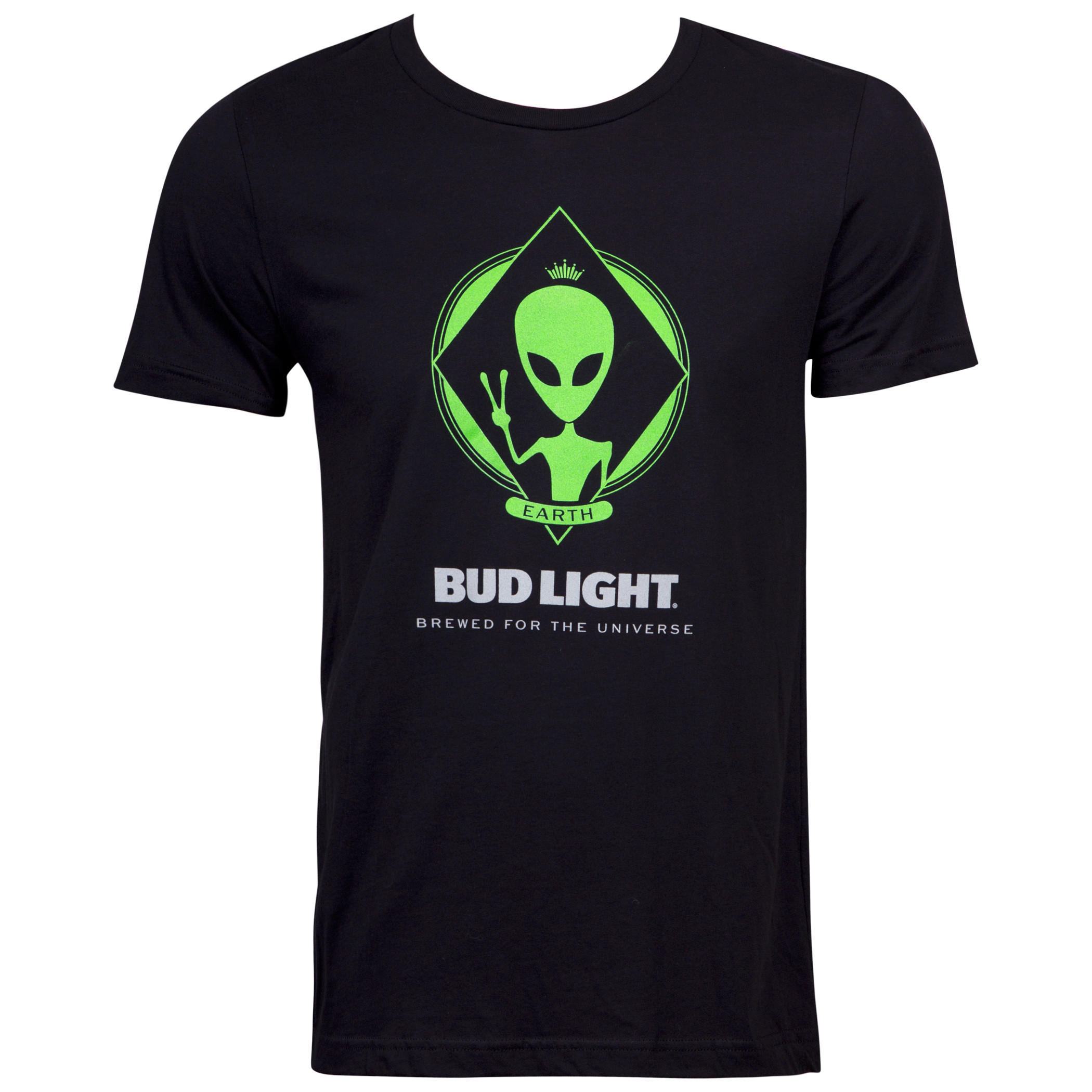 Bud Light Alien Men's Black T-Shirt