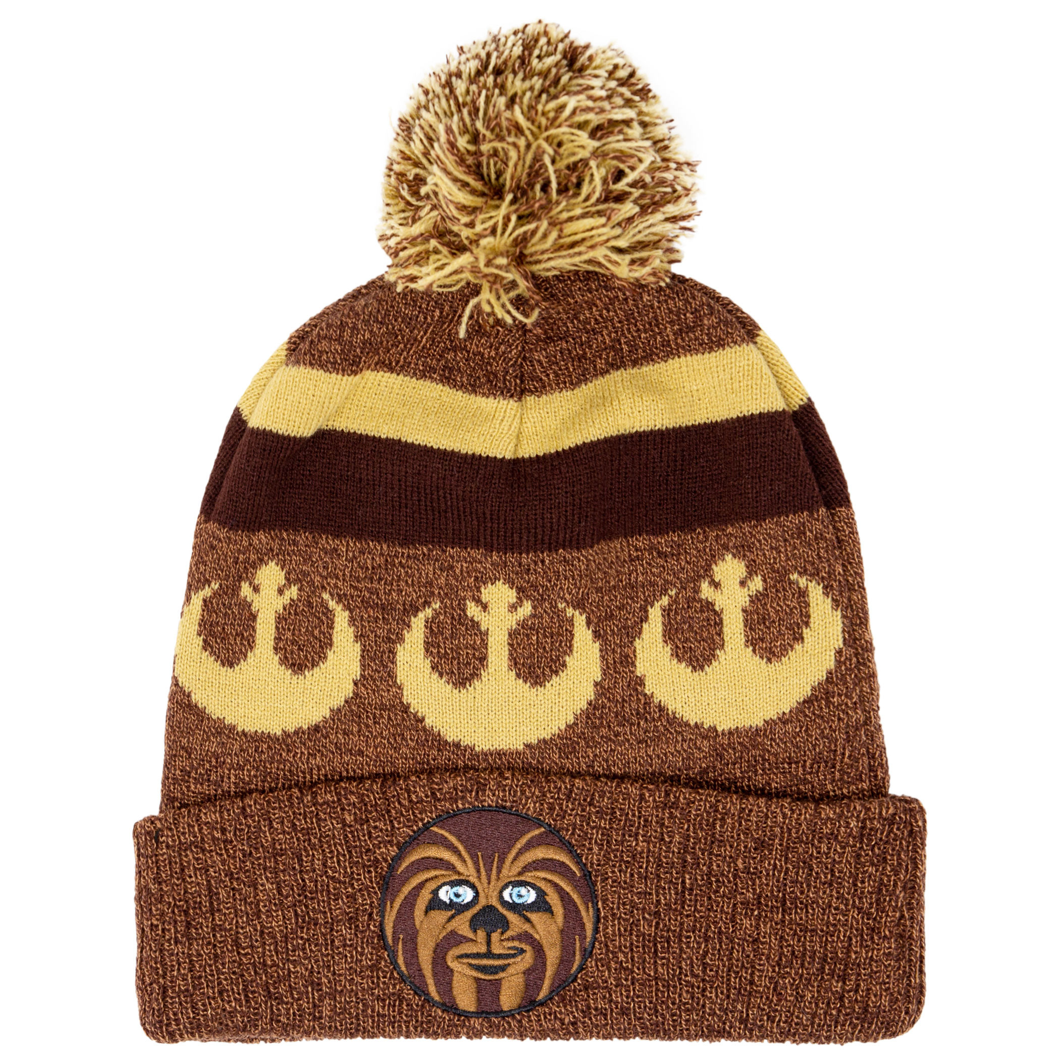 Star Wars Chewbacca Rebel Cuff Pom Beanie, Brown
