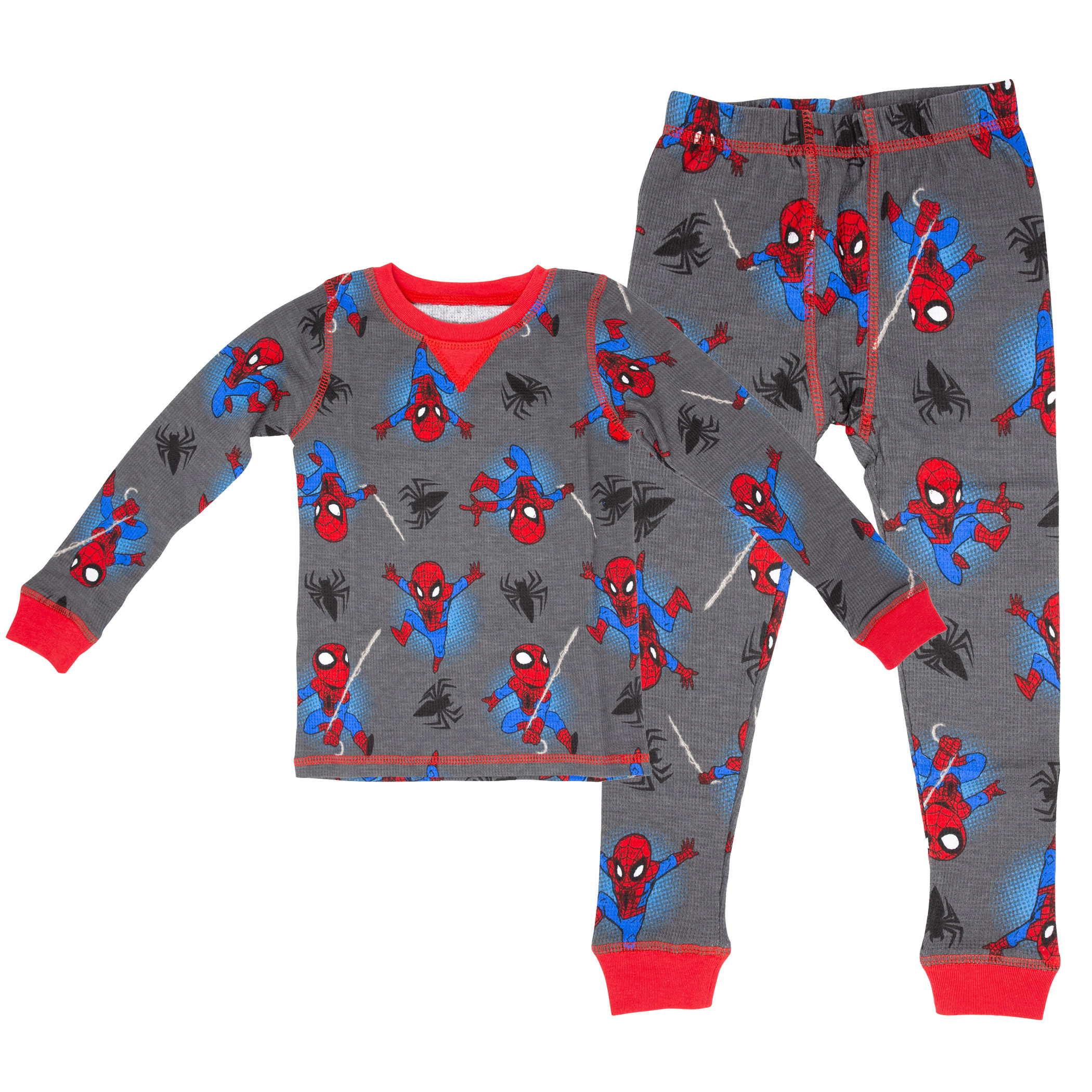 Spider-Man Toddler Boys 2-Piece Pajama Set, Grey