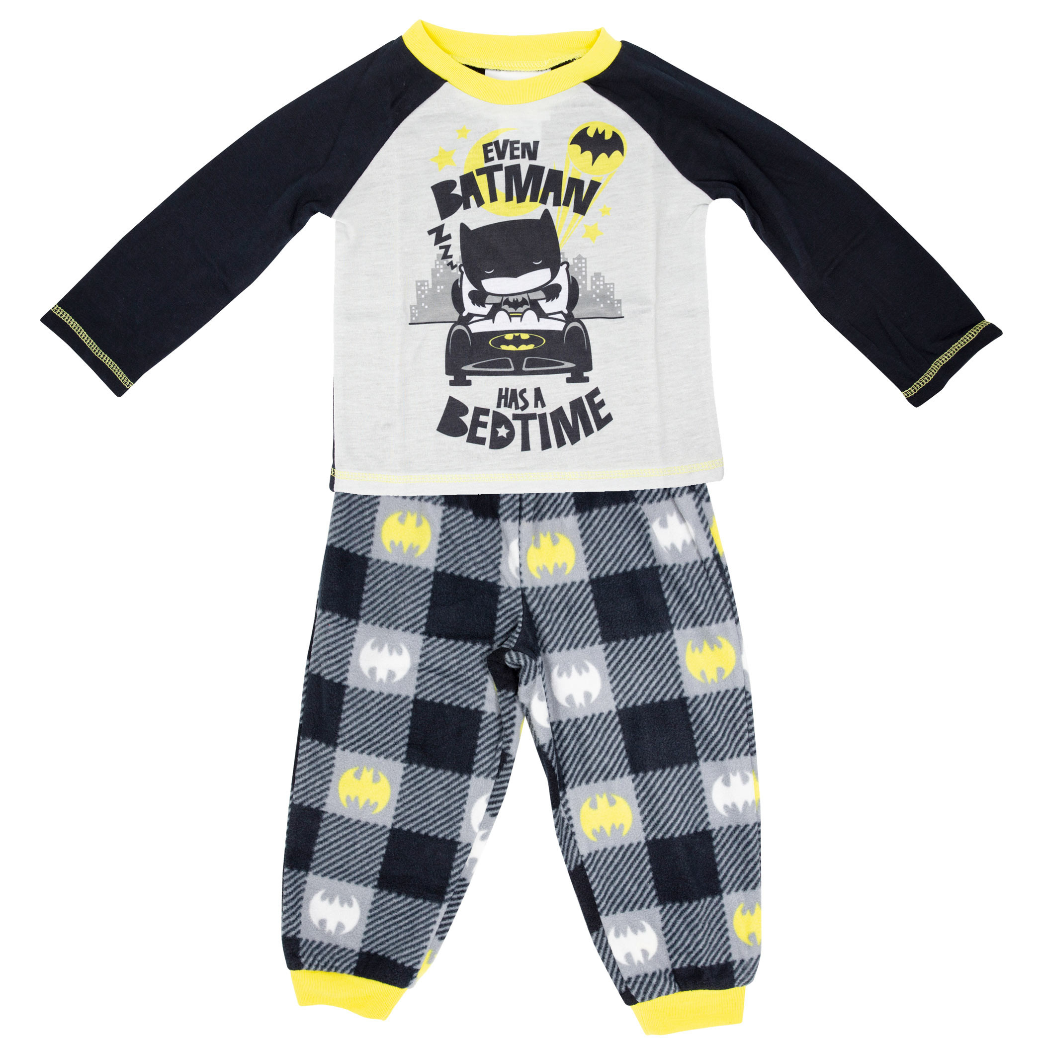 Batman Has a Bed Time Kids Pajama Set, Grey