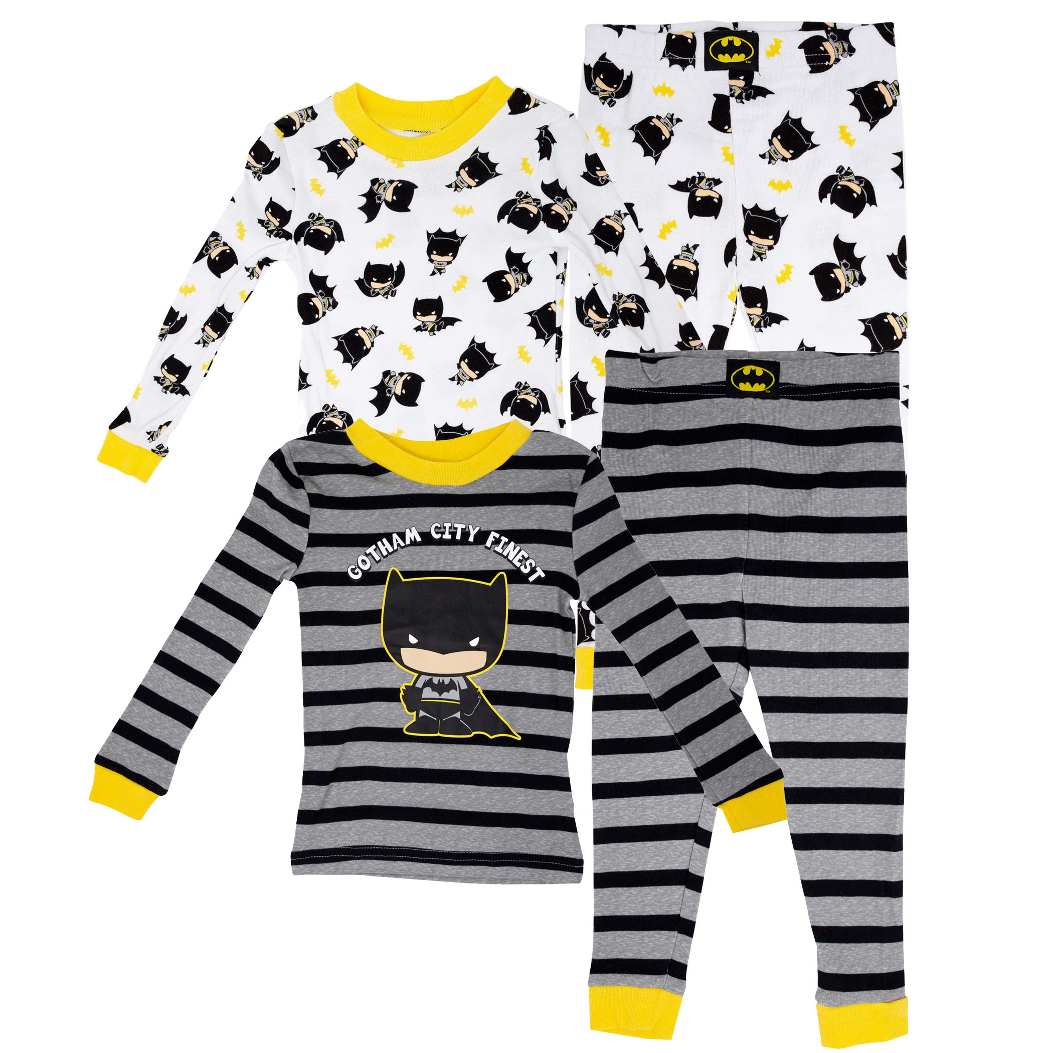 Batman Kids Pajama Set 2-Pack, Grey