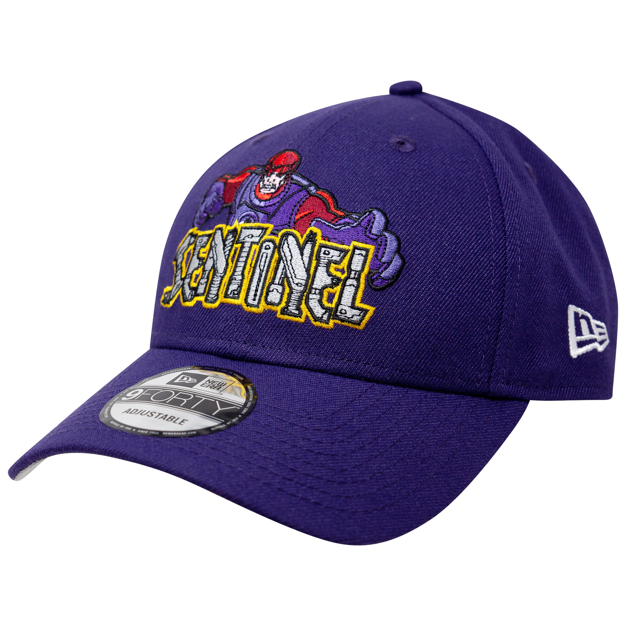 X-Men Sentinel Marvel 80th New Era 9Forty Adjustable Hat, Purple