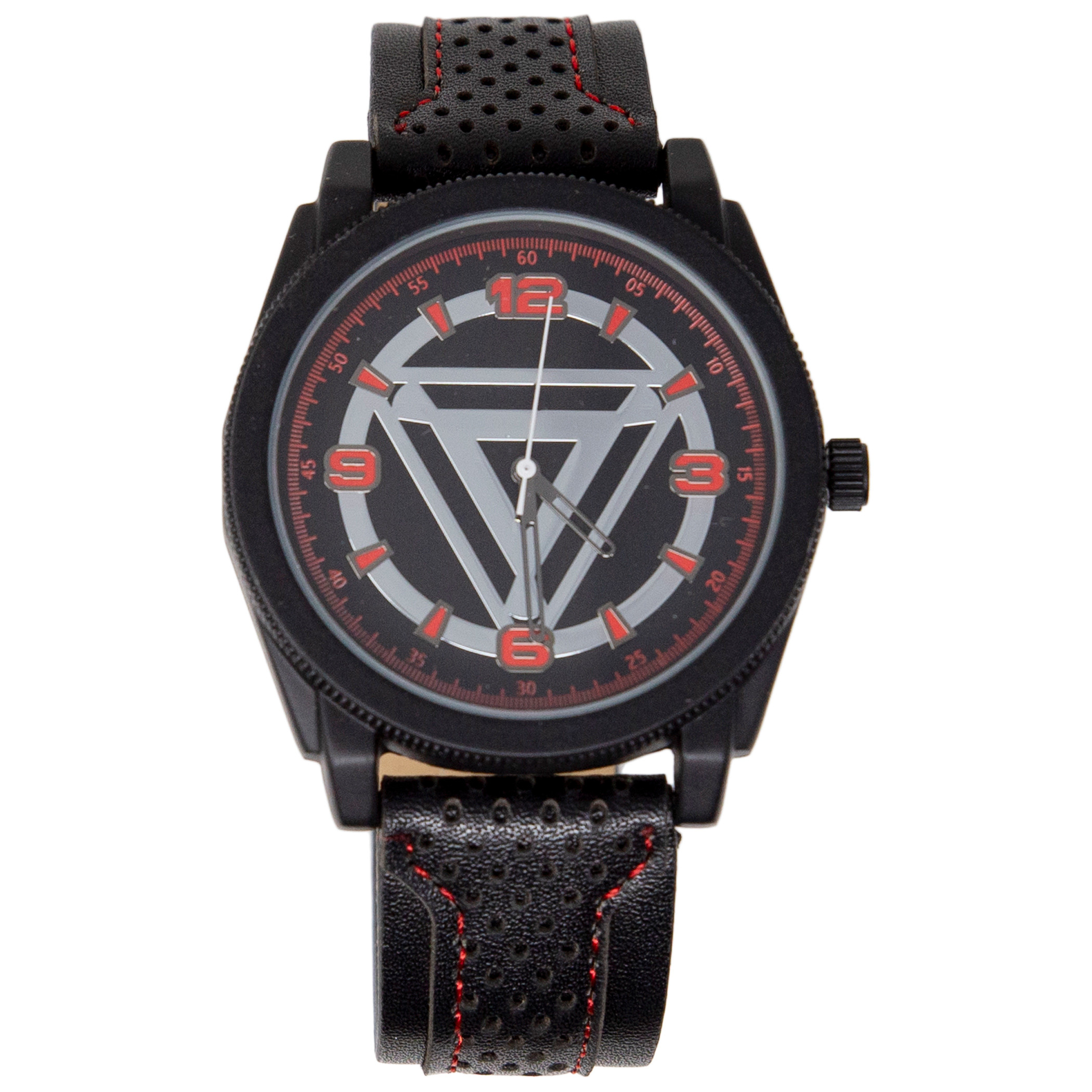 Iron Man Arc Reactor Watch with Rubber Band, Black