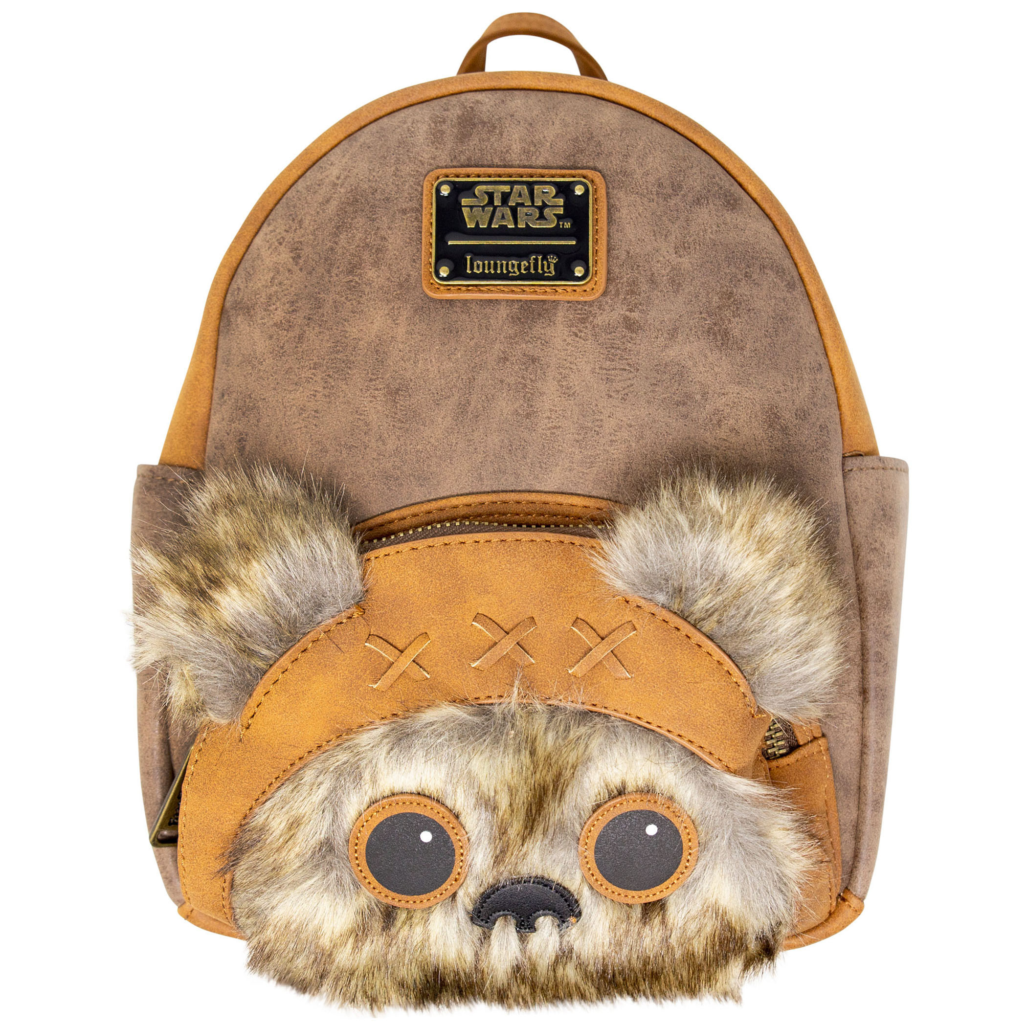 Ewok Faux Leather Mini Backpack, Multi-Color