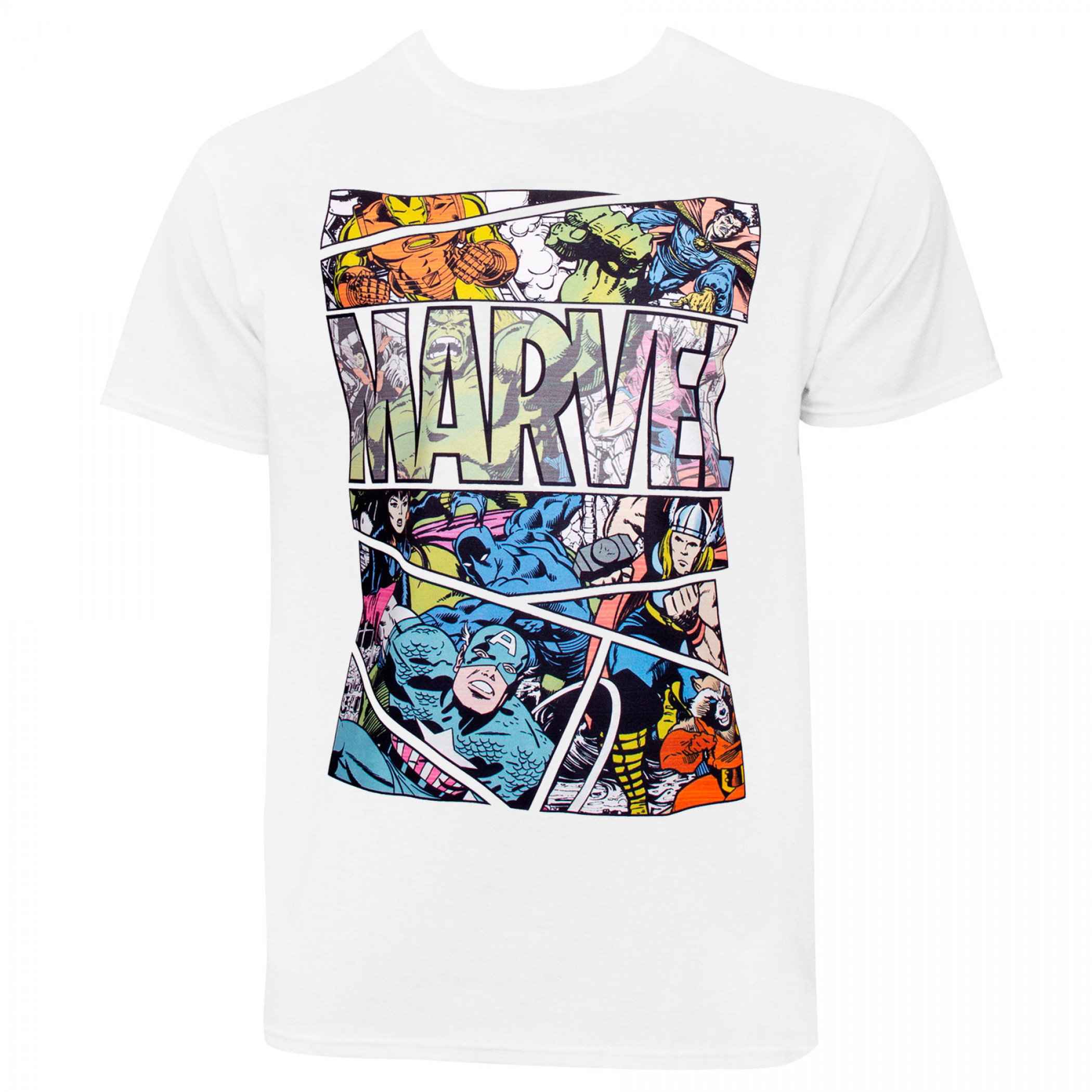 Marvel Comic Panel T-Shirt, White