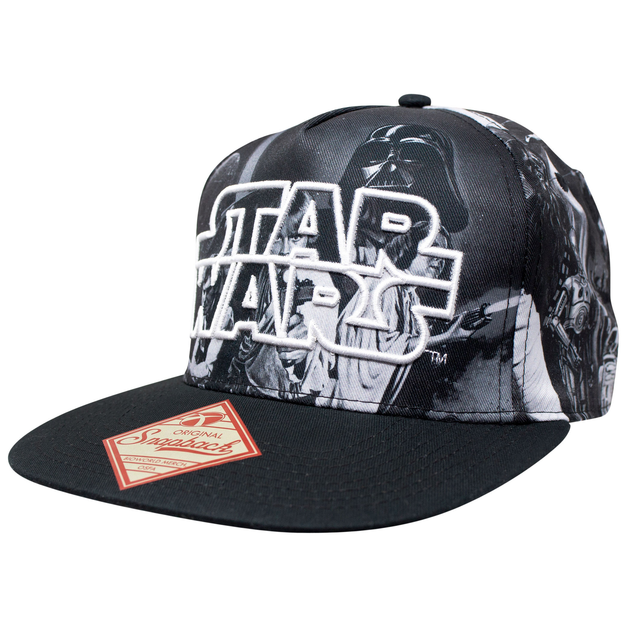 Star Wars Classic Sublimated Hat with Embroidered Text, Black