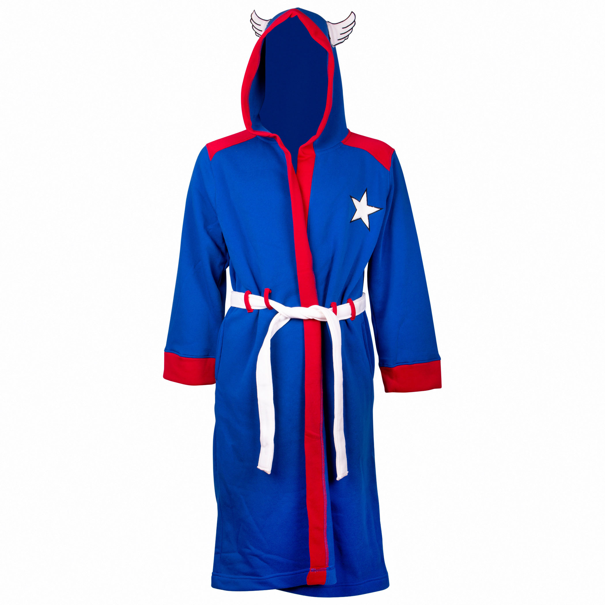 Captain America Minimalist Costume Robe, Blue