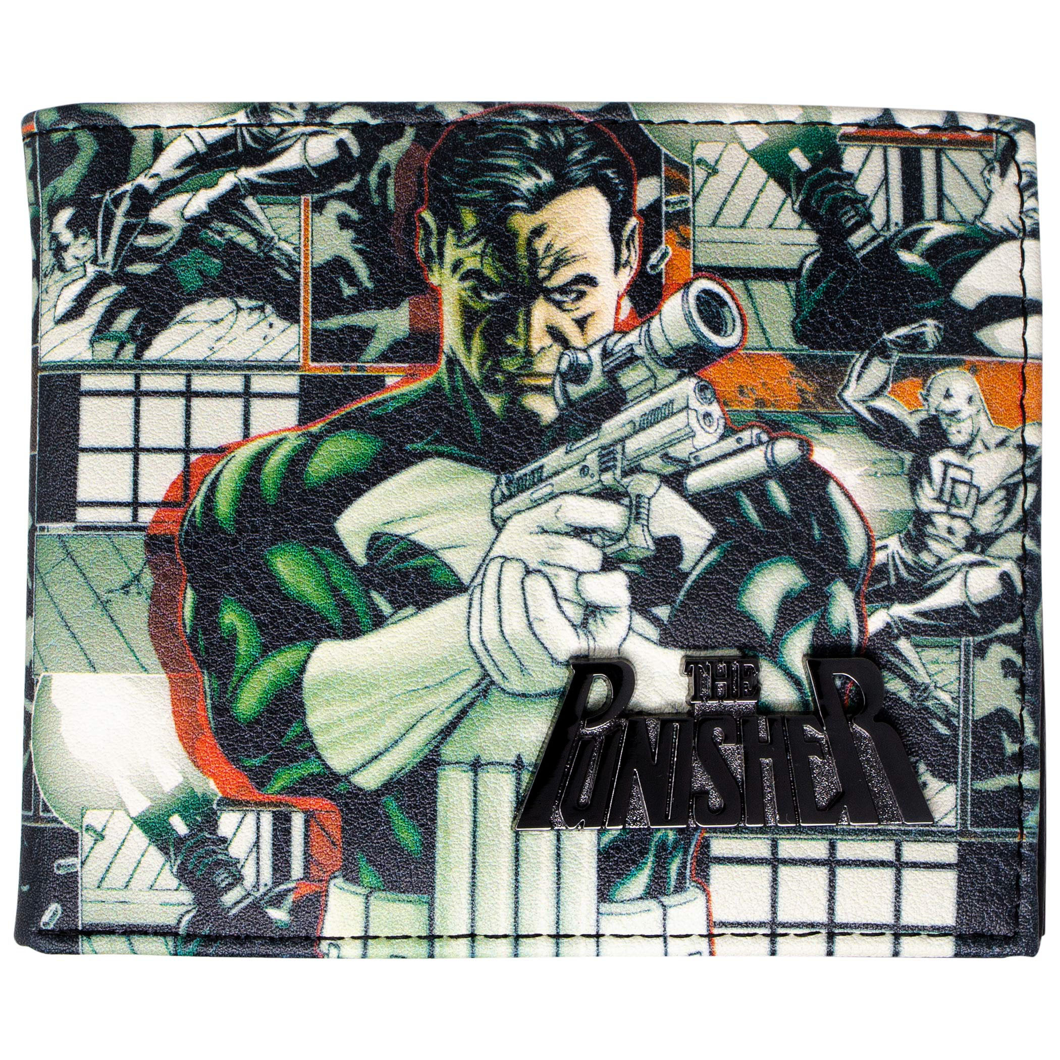Punisher Bi-Fold Wallet, Black