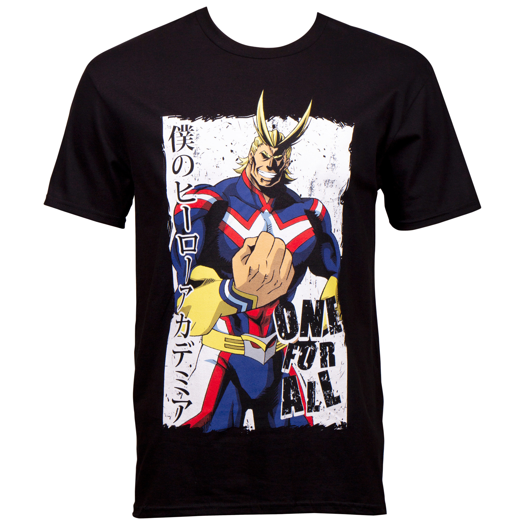 My Hero Academia All Might One For All Black T-Shirt, Black