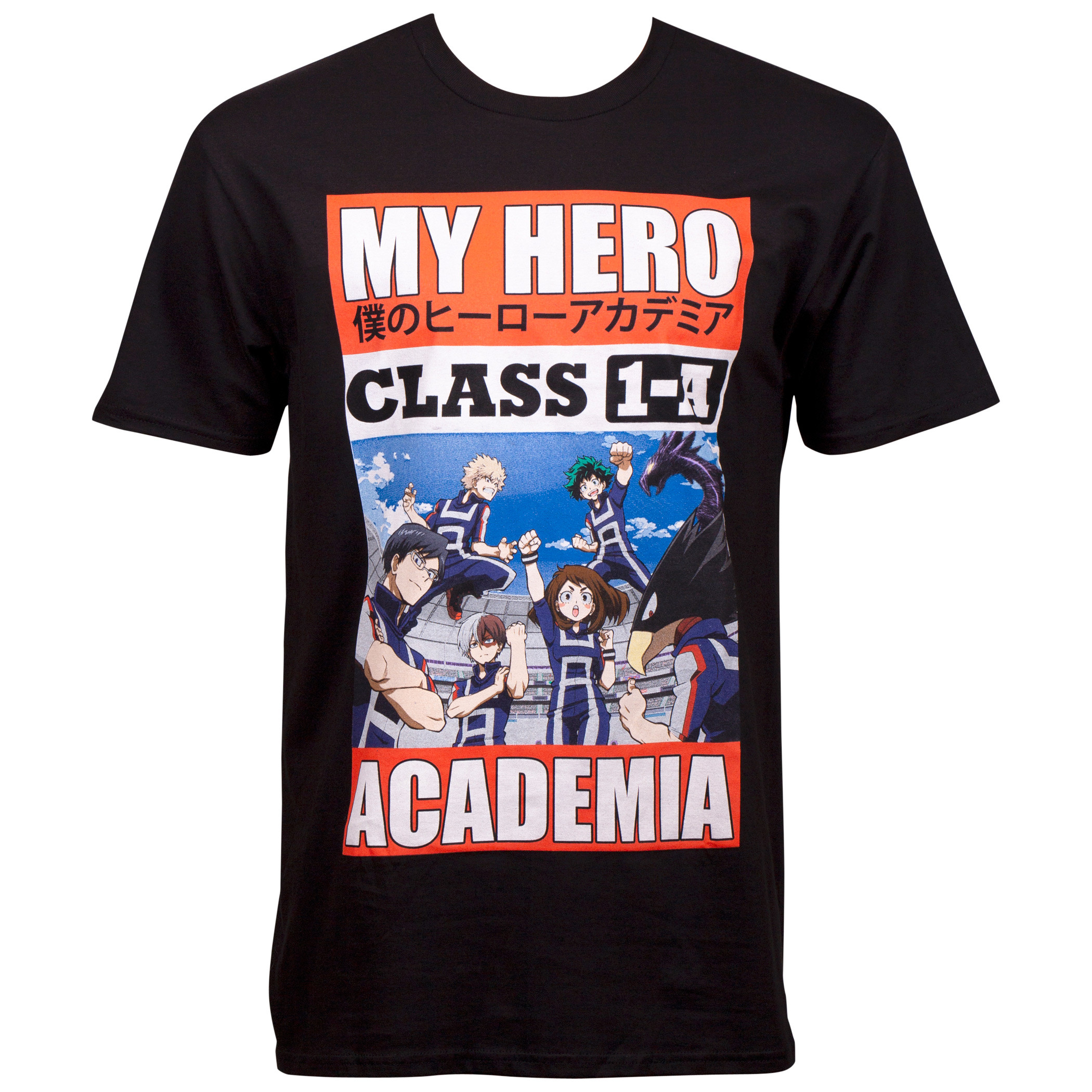 My Hero Academia Class 1A T-Shirt, Black