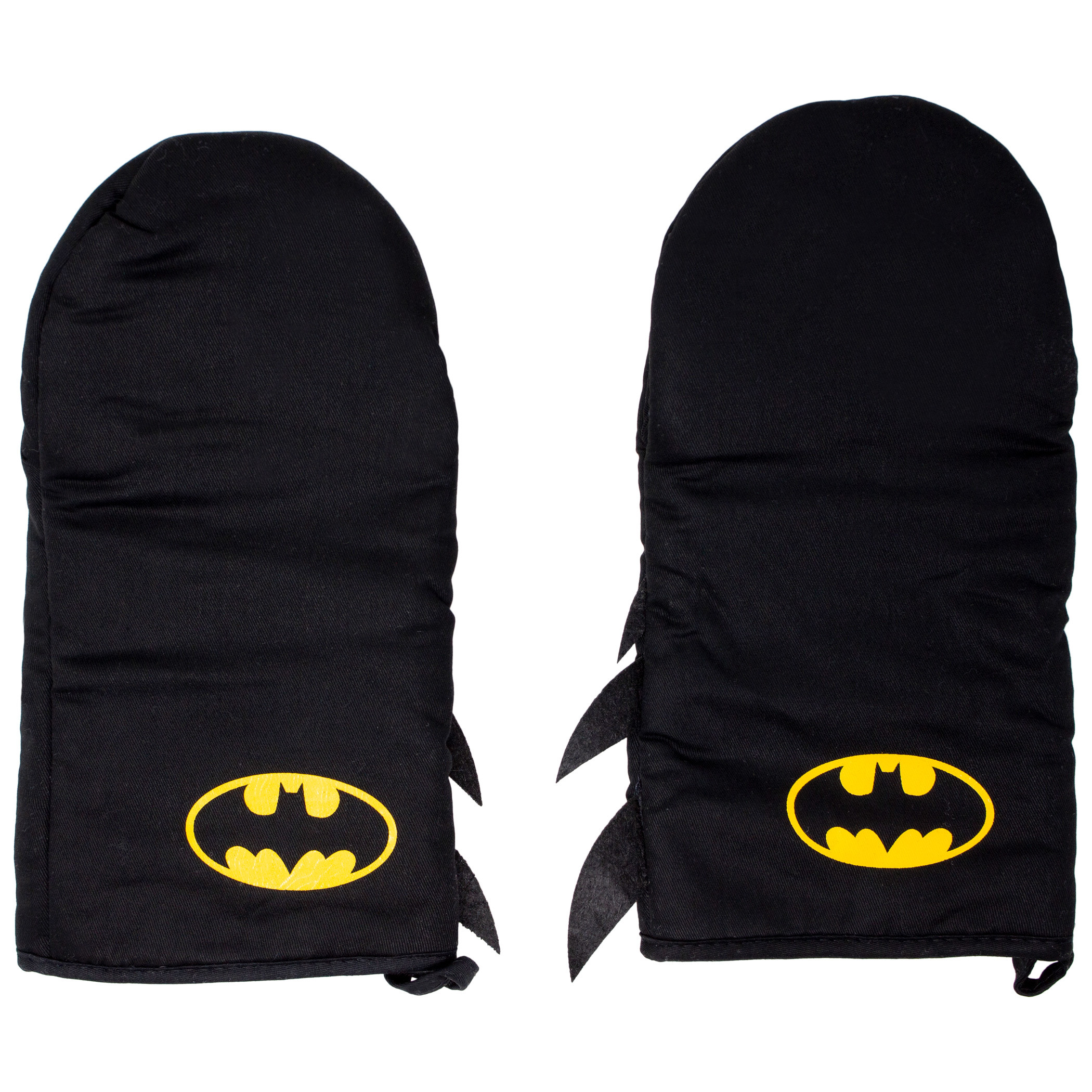 DC Comics Batman Classic Symbol Oven Mitts, Black