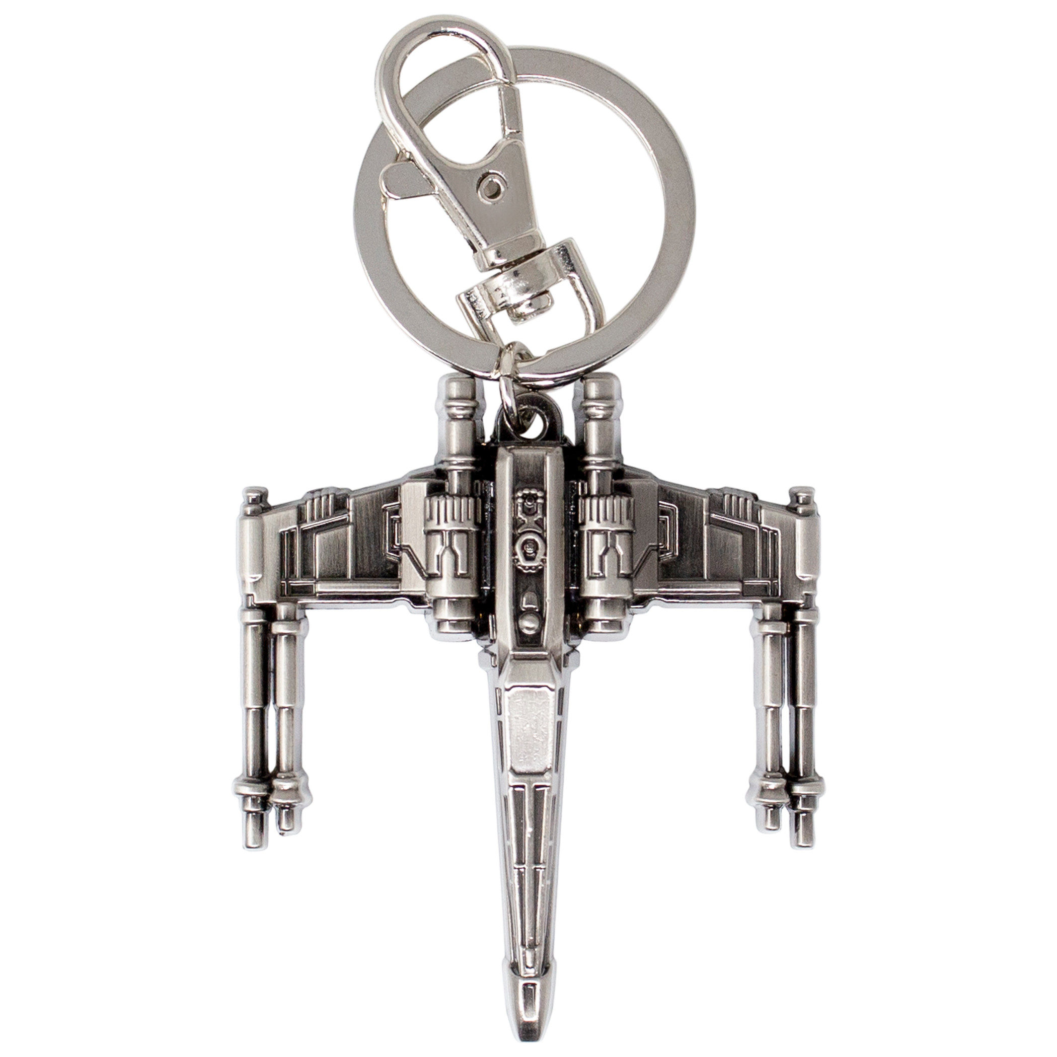 Star Wars X-Wing Fighter Pewter Key Ring, Silver