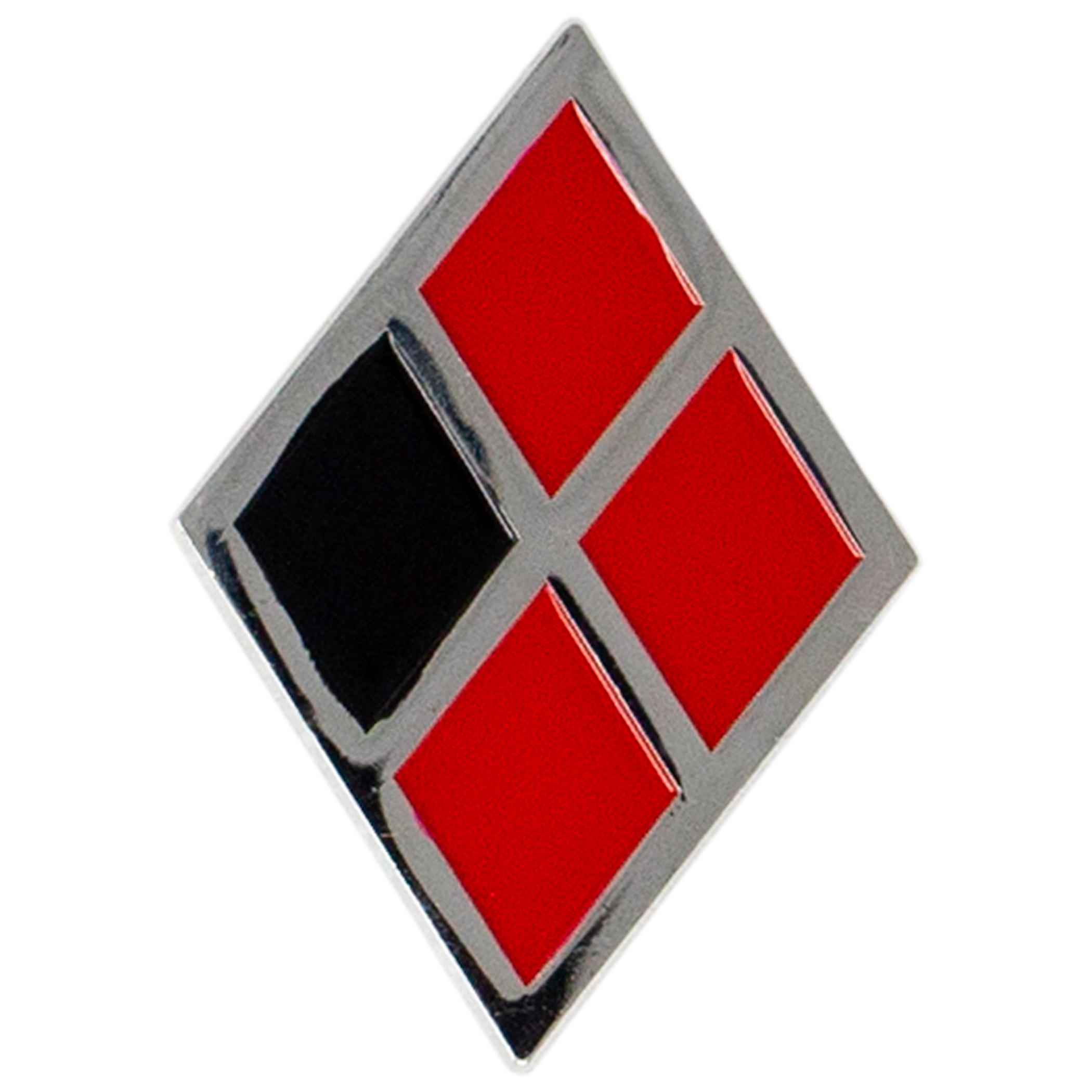 Harley Quinn Symbol Enamel Pin, Red