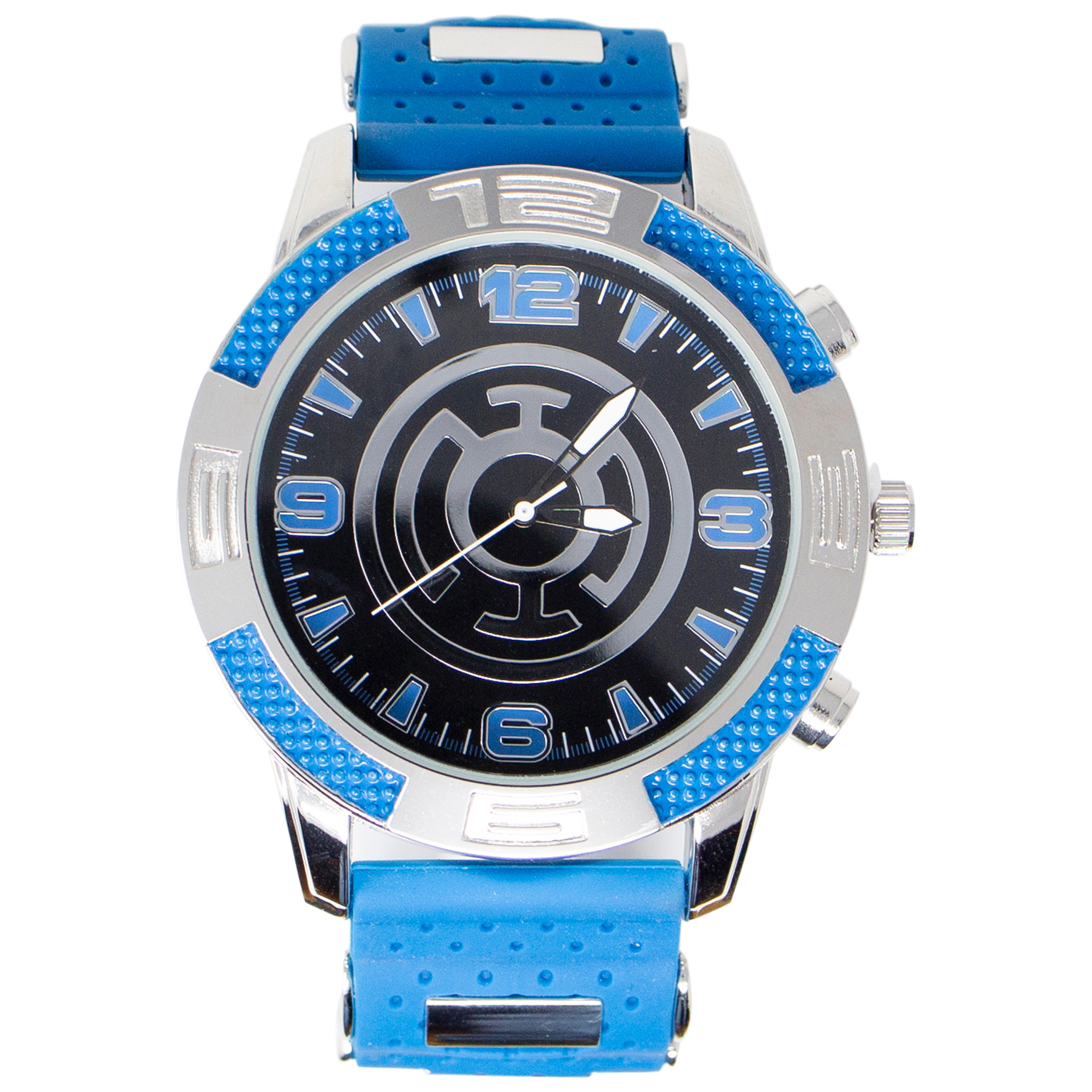 Blue Lantern Hope Symbol Watch with Rubber Band, Blue