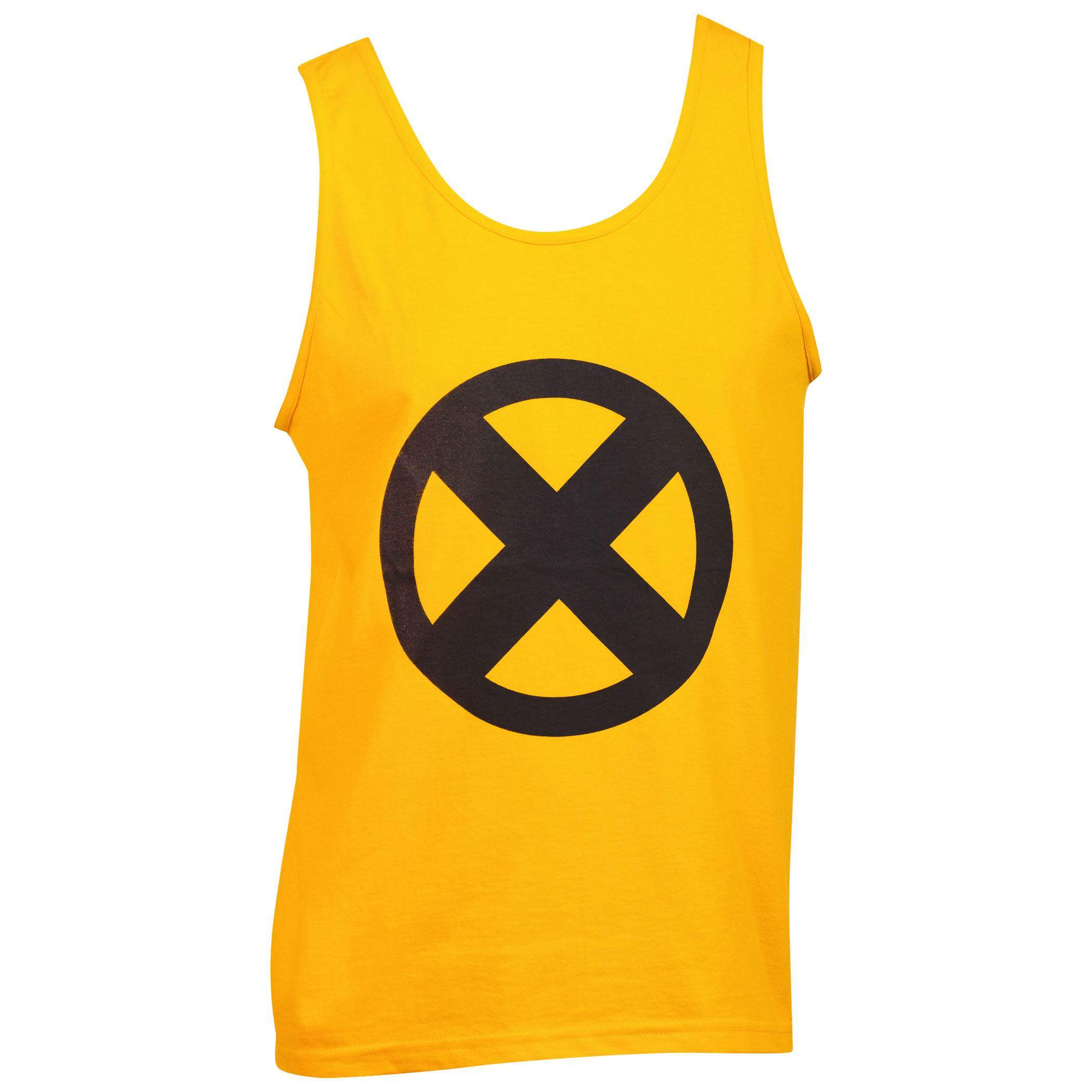 Marvel X-Men Symbol Logo Gold Tank Top, Gold