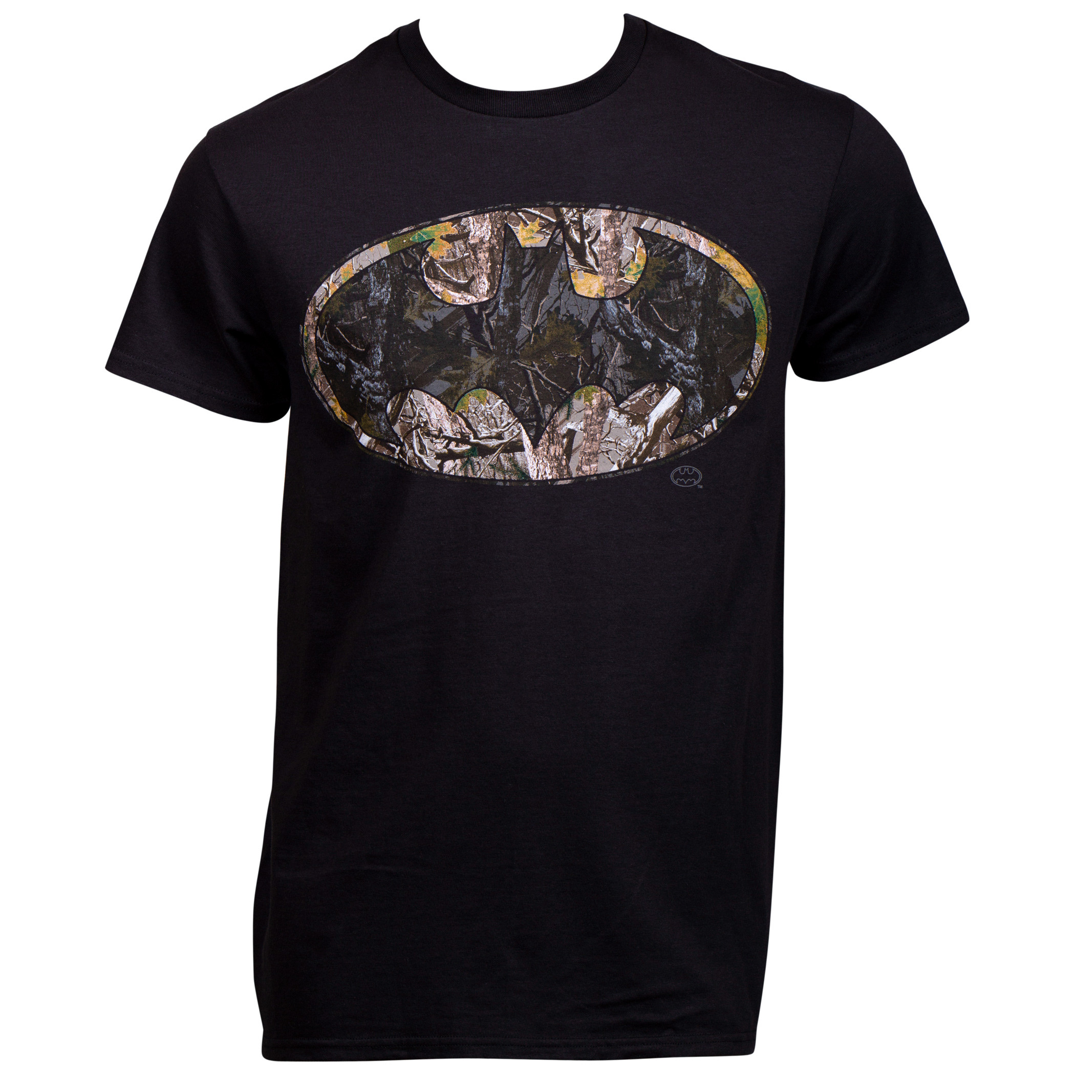 Batman Woody Camo Symbol T-Shirt, Black
