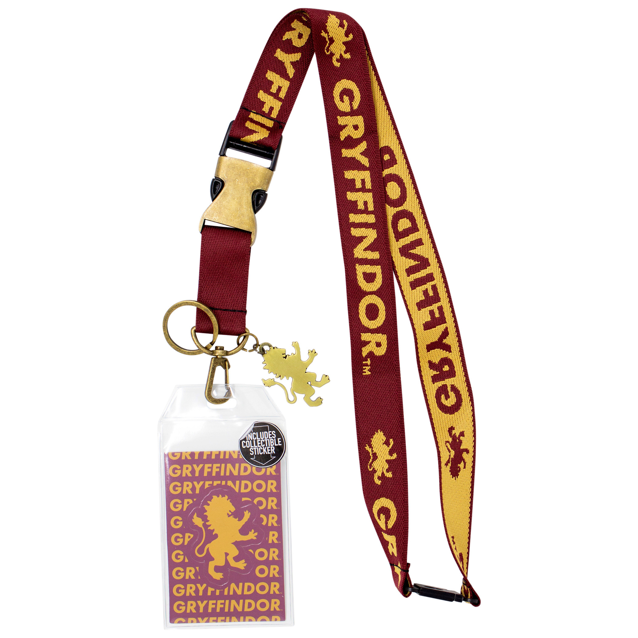 Harry Potter Gryffindor Jacquard Lanyard, Red
