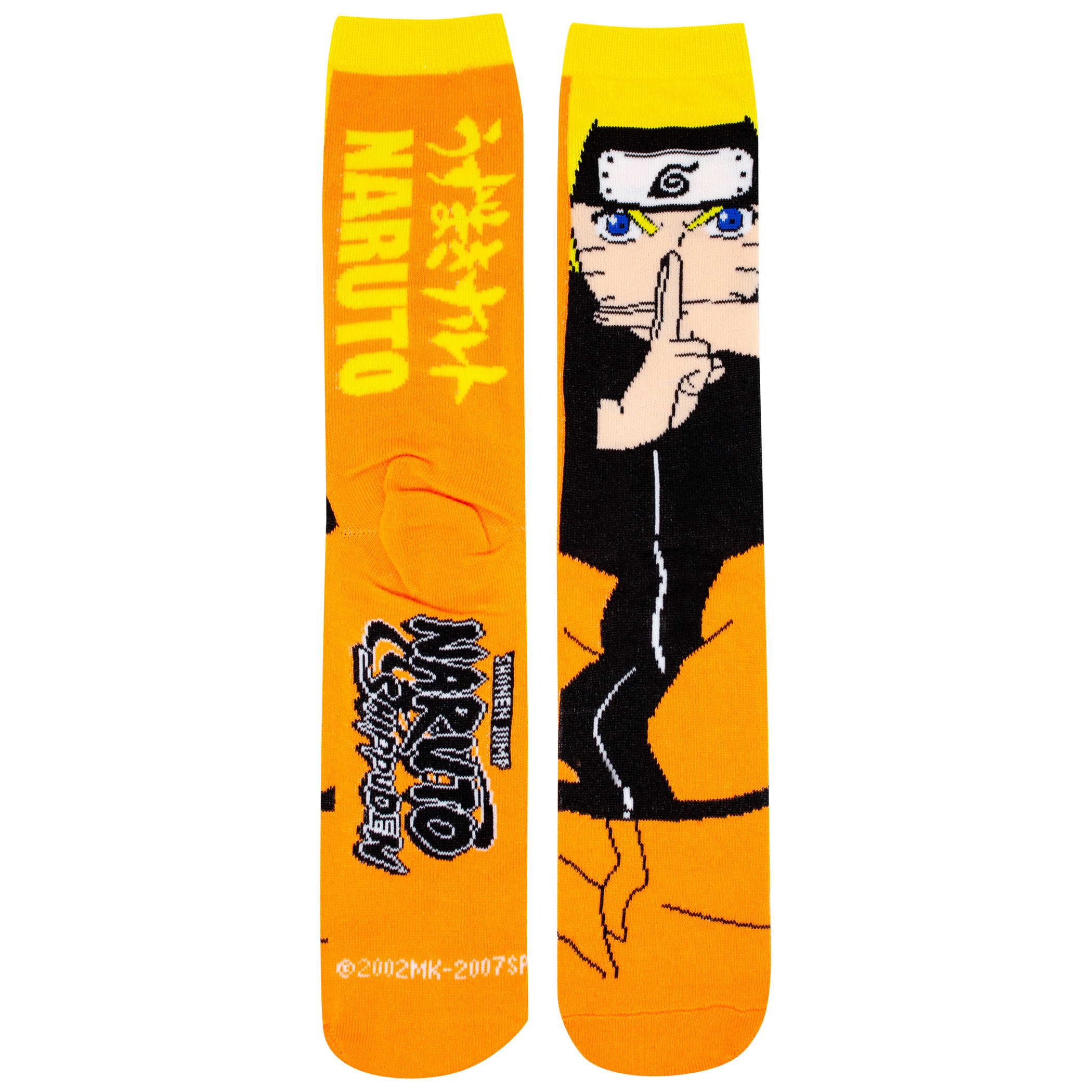 Naruto Shippuden Shonen Jump Crew Socks, Orange