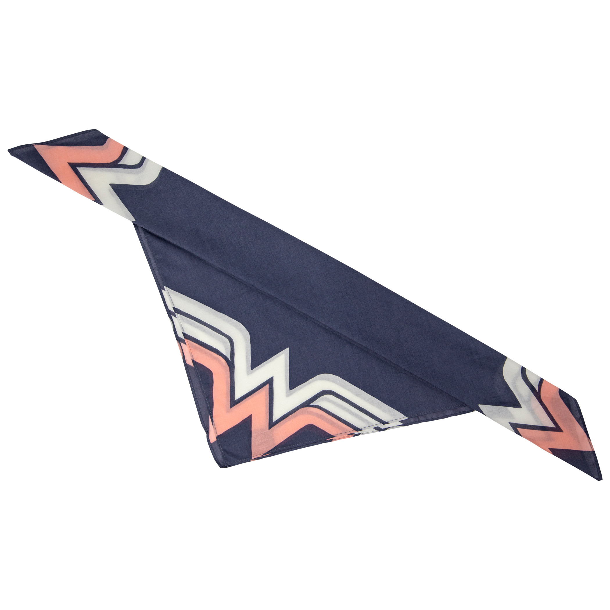 Wonder Woman Printed Black and Pink Logo Cotton Bandana, Black