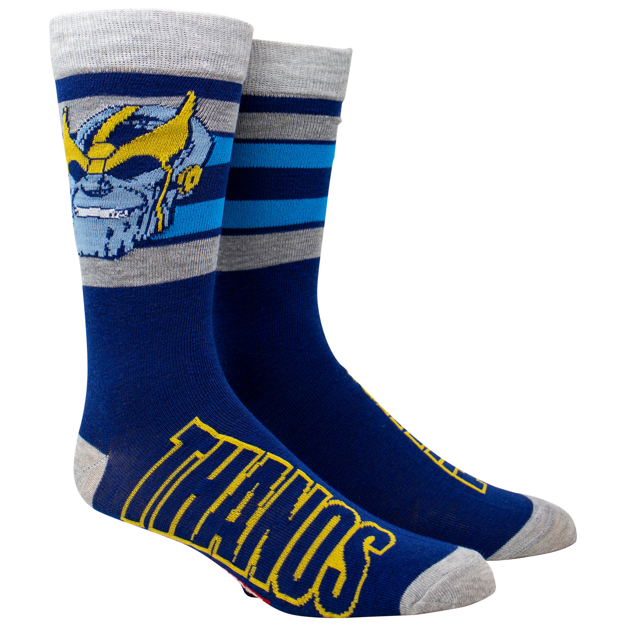 Thanos Vintage Head Crew Socks, Multi-Color