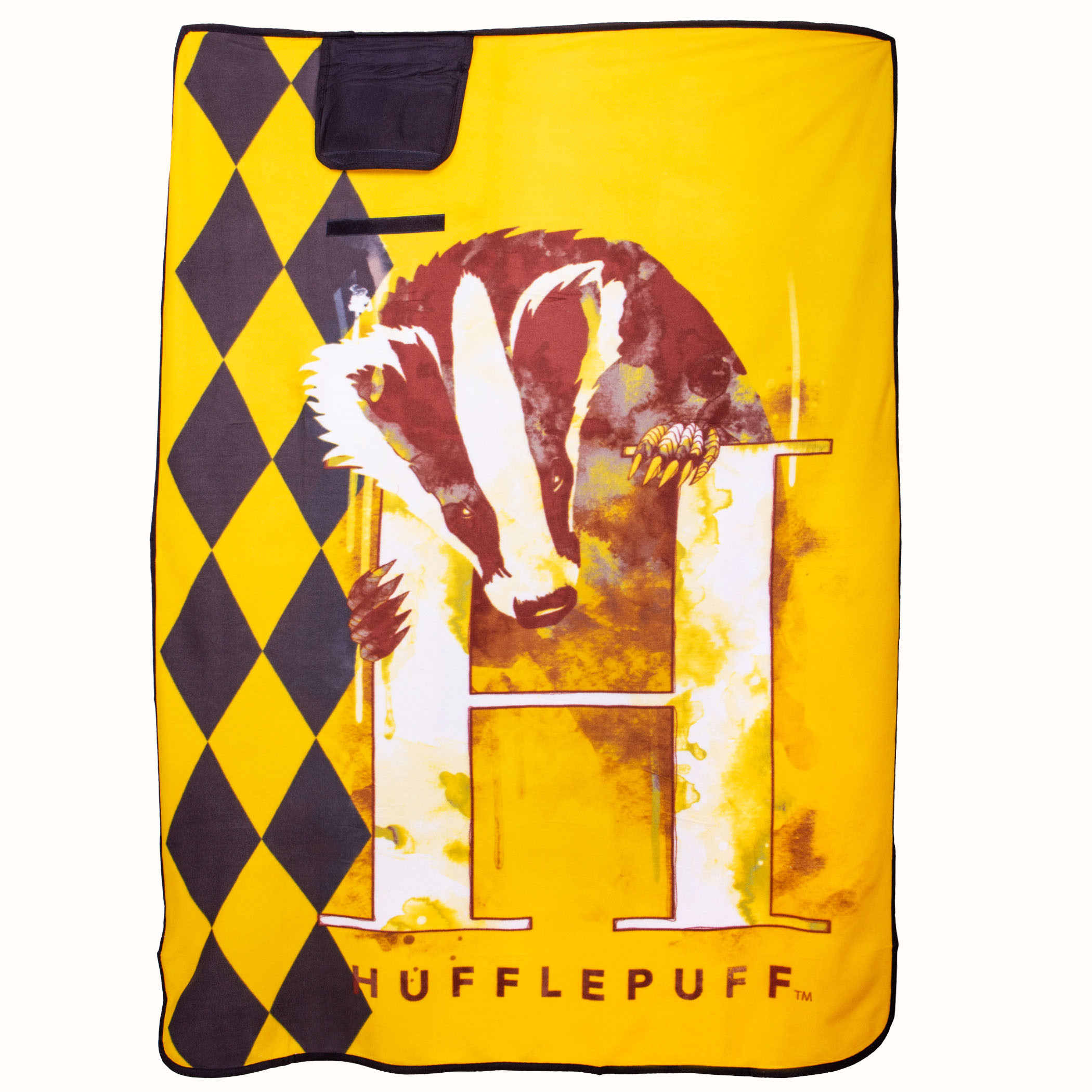 Harry Potter Hufflepuff 43' x 59' Travel Blanket, Yellow