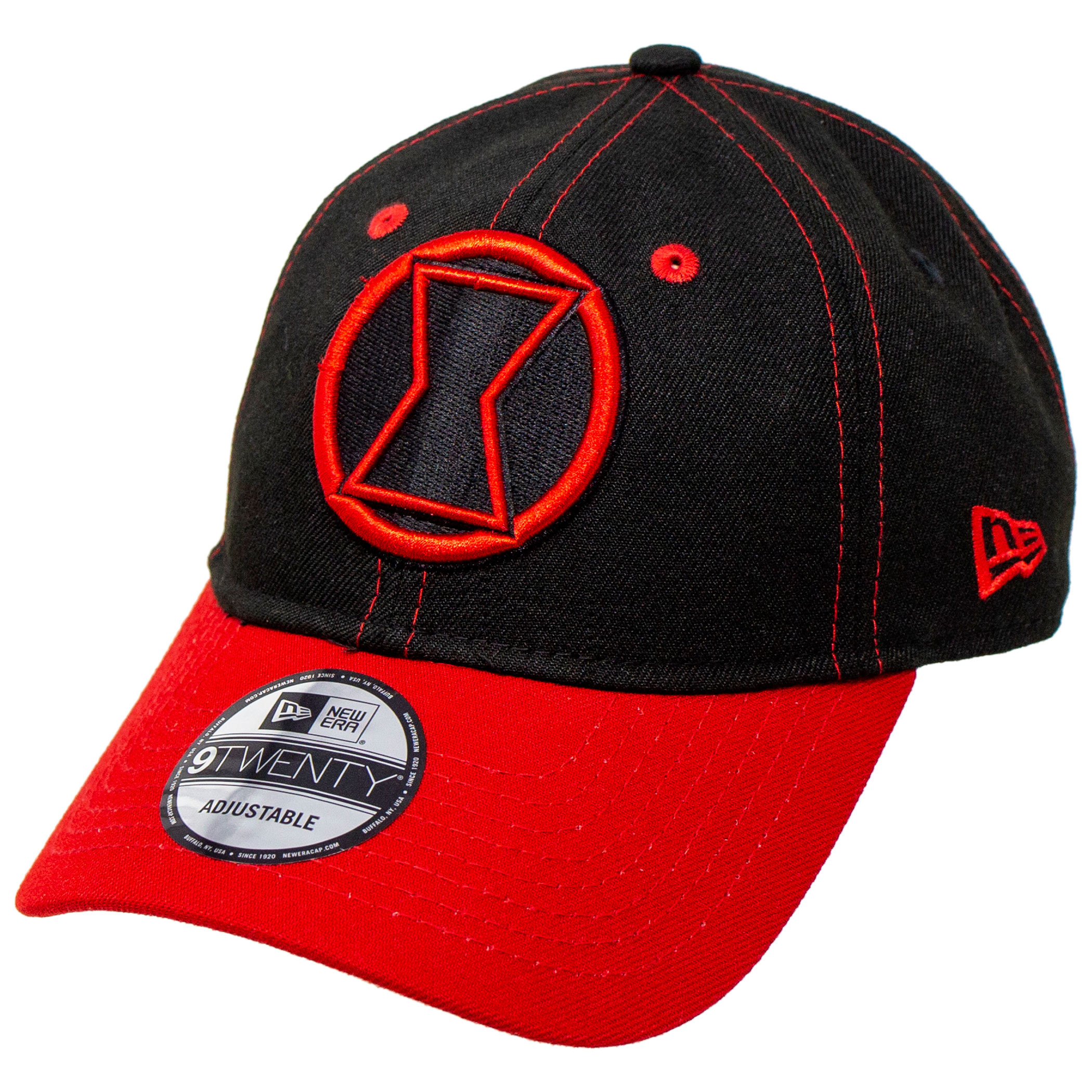 Black Widow Movie Logo With Title Text New Era 9Twenty Adjustable Hat, Black