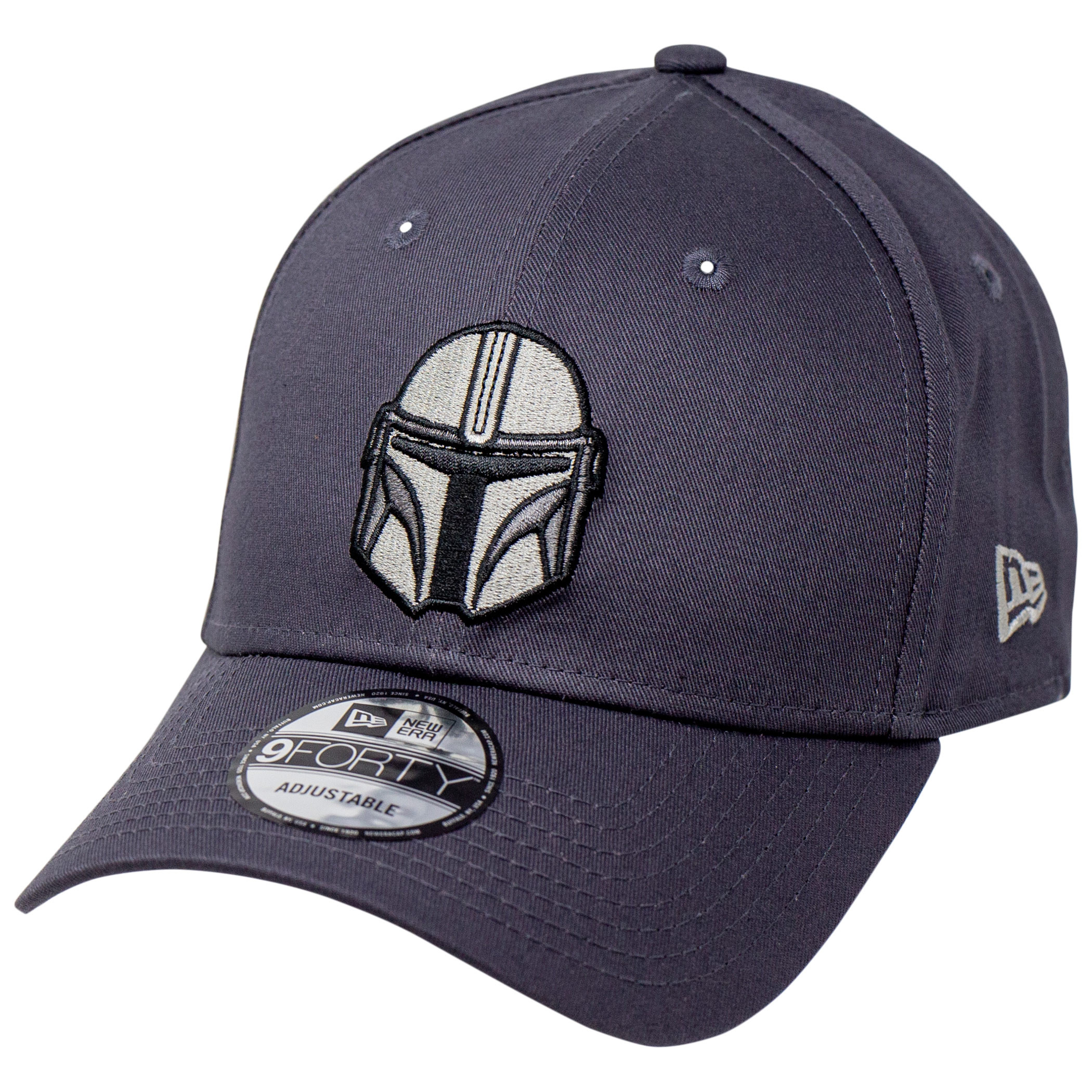 Star Wars The Mandalorian Helmet 9Forty Adjustable New Era Hat, Grey