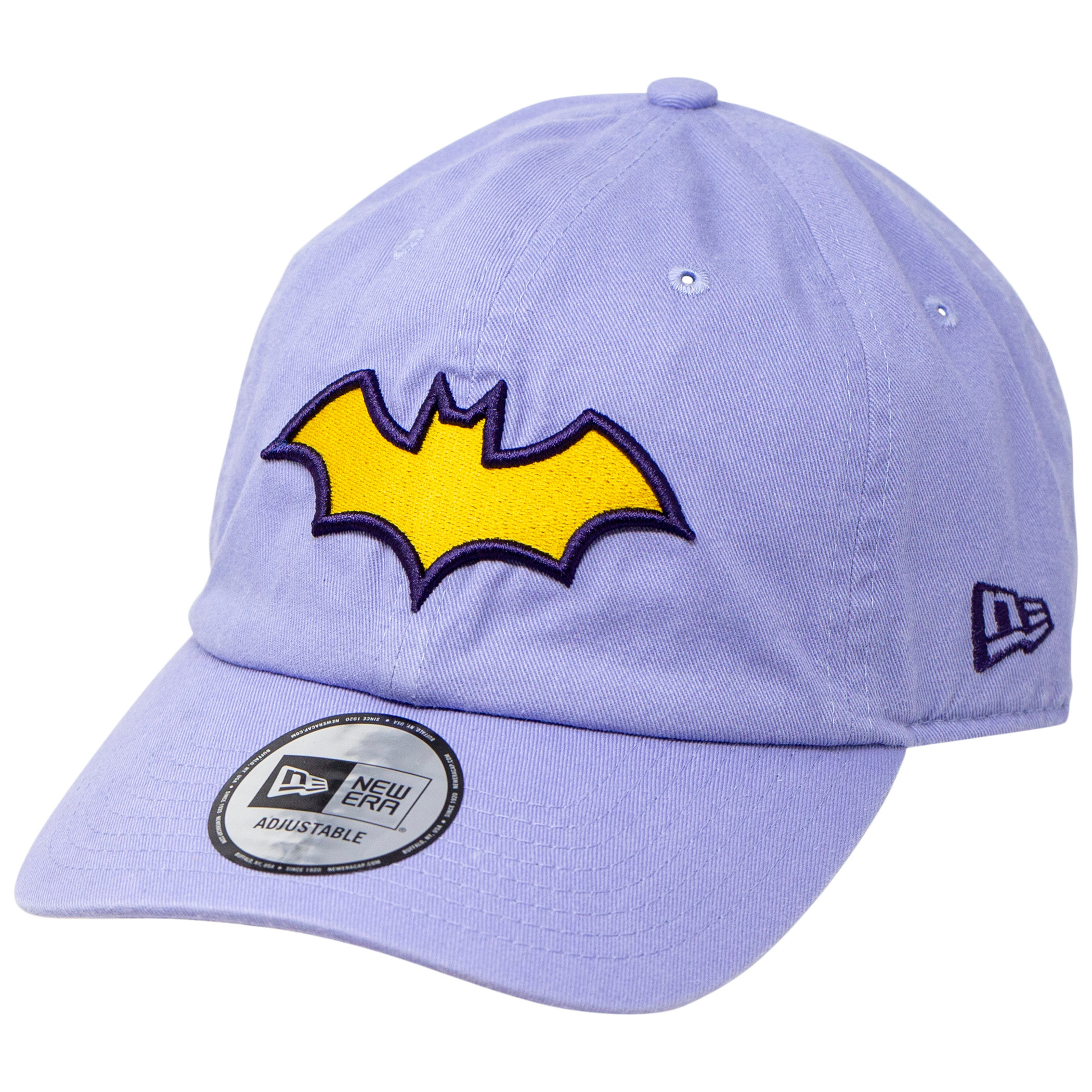 Batgirl Symbol on Lavender New Era Casual Classic Adjustable Hat, Purple