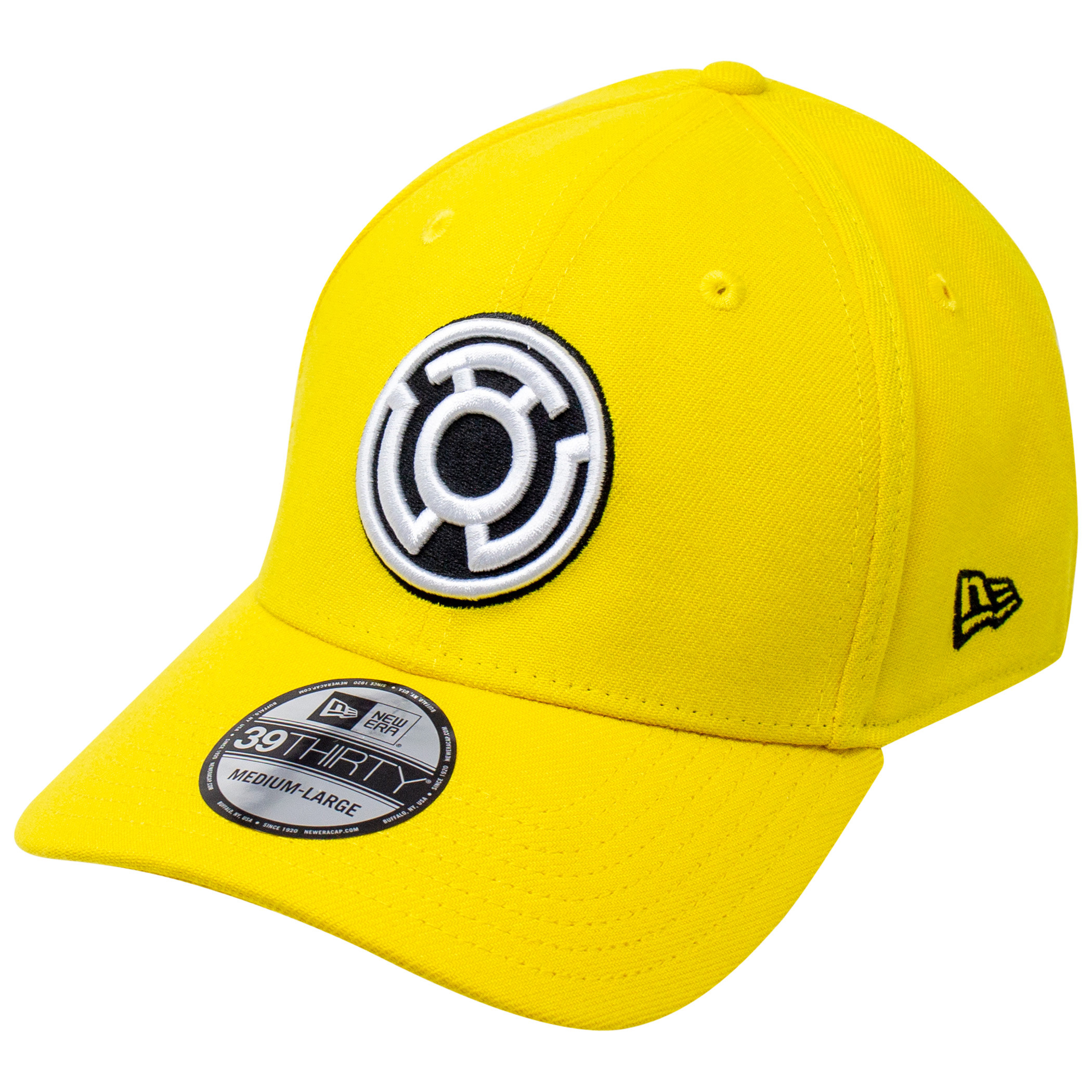 Yellow Lantern Sinestro Corp Color Block New Era 39Thirty Fitted Hat, Yellow