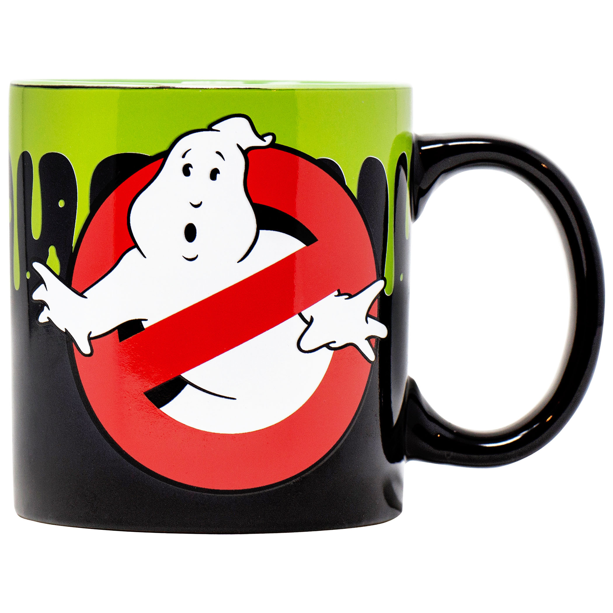 Ghostbusters Who Ya Gonna Call Slime 20 Ounce Mug, Black