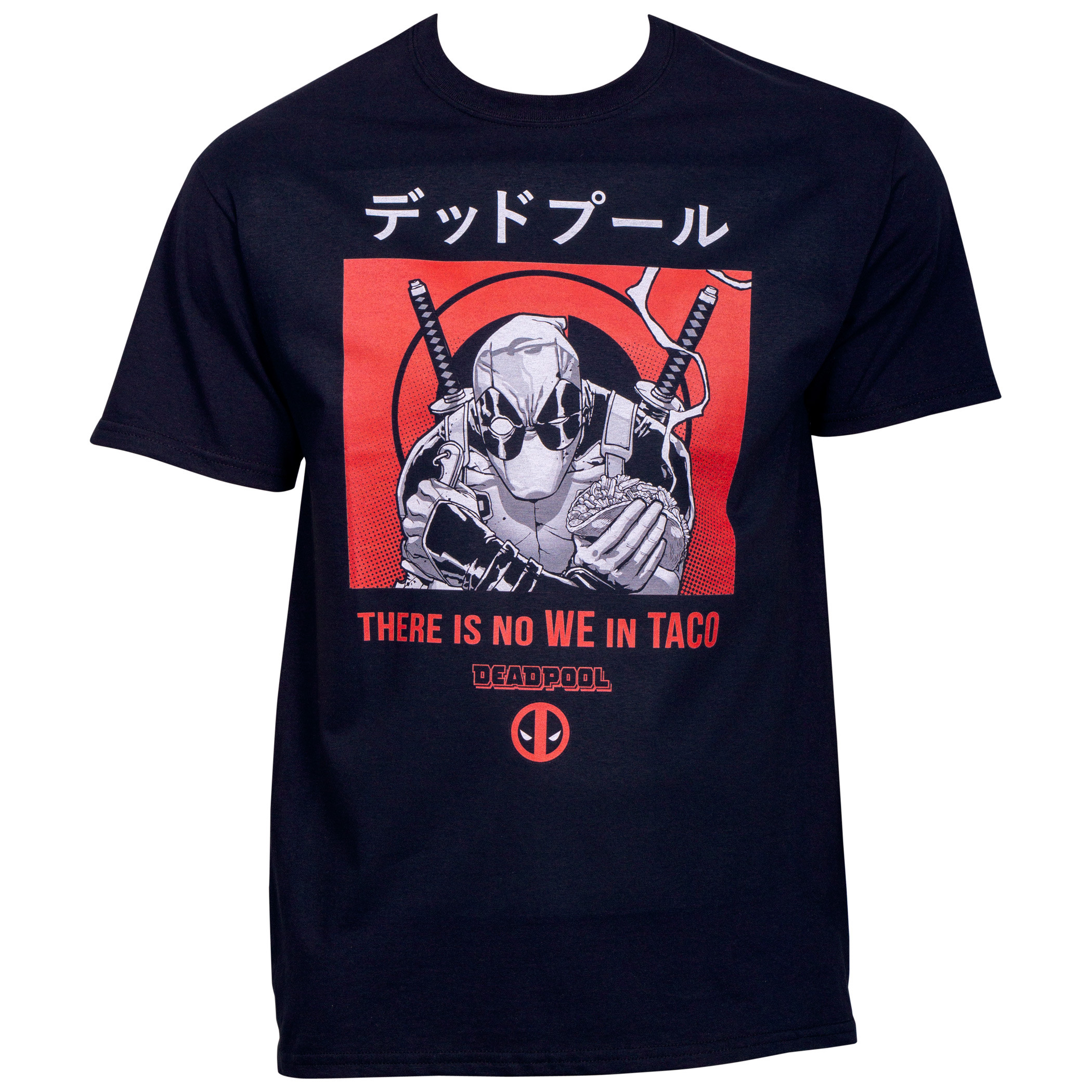 Deadpool There is No We In Taco T-Shirt, Black