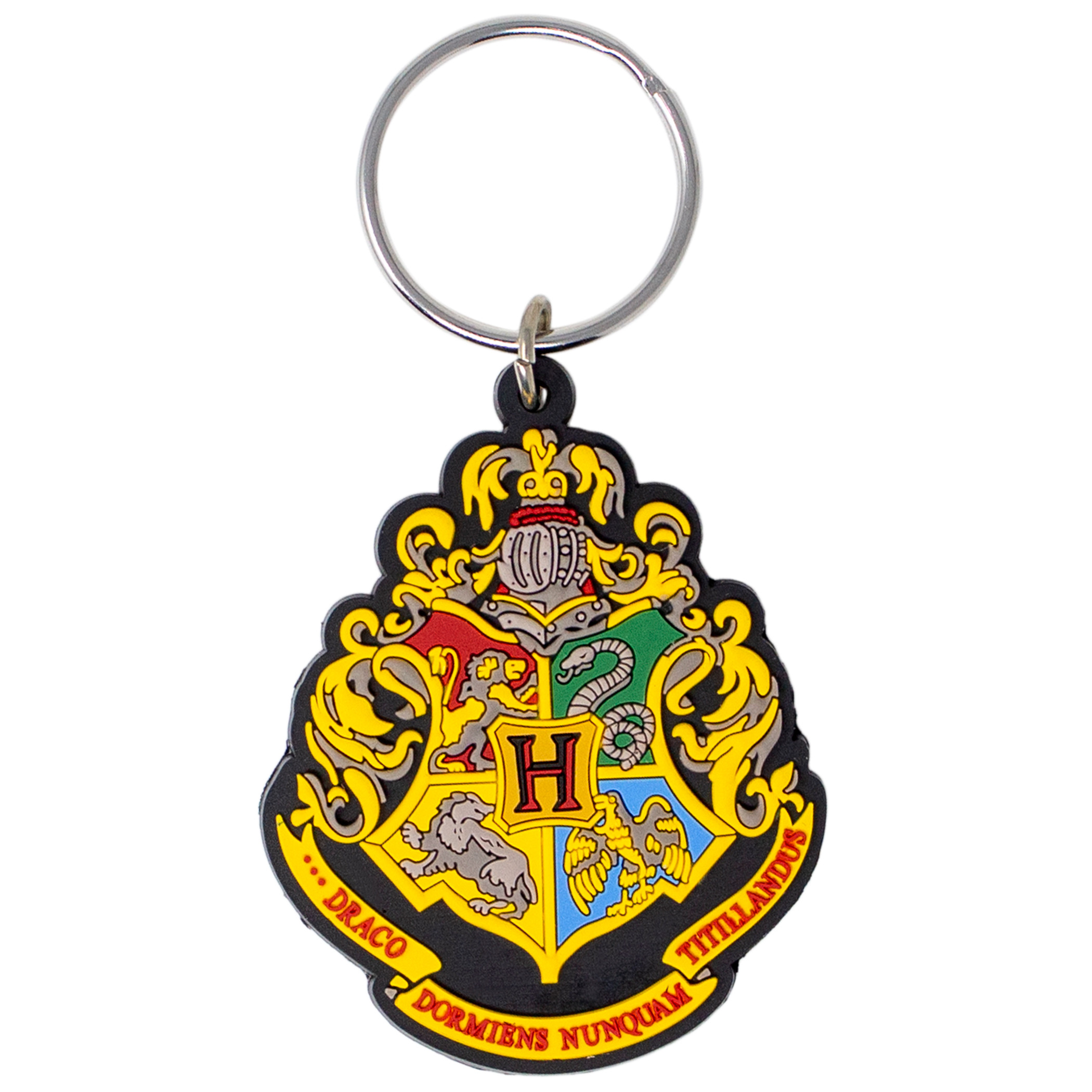 Harry Potter Hogwarts Logo Keychain, Yellow