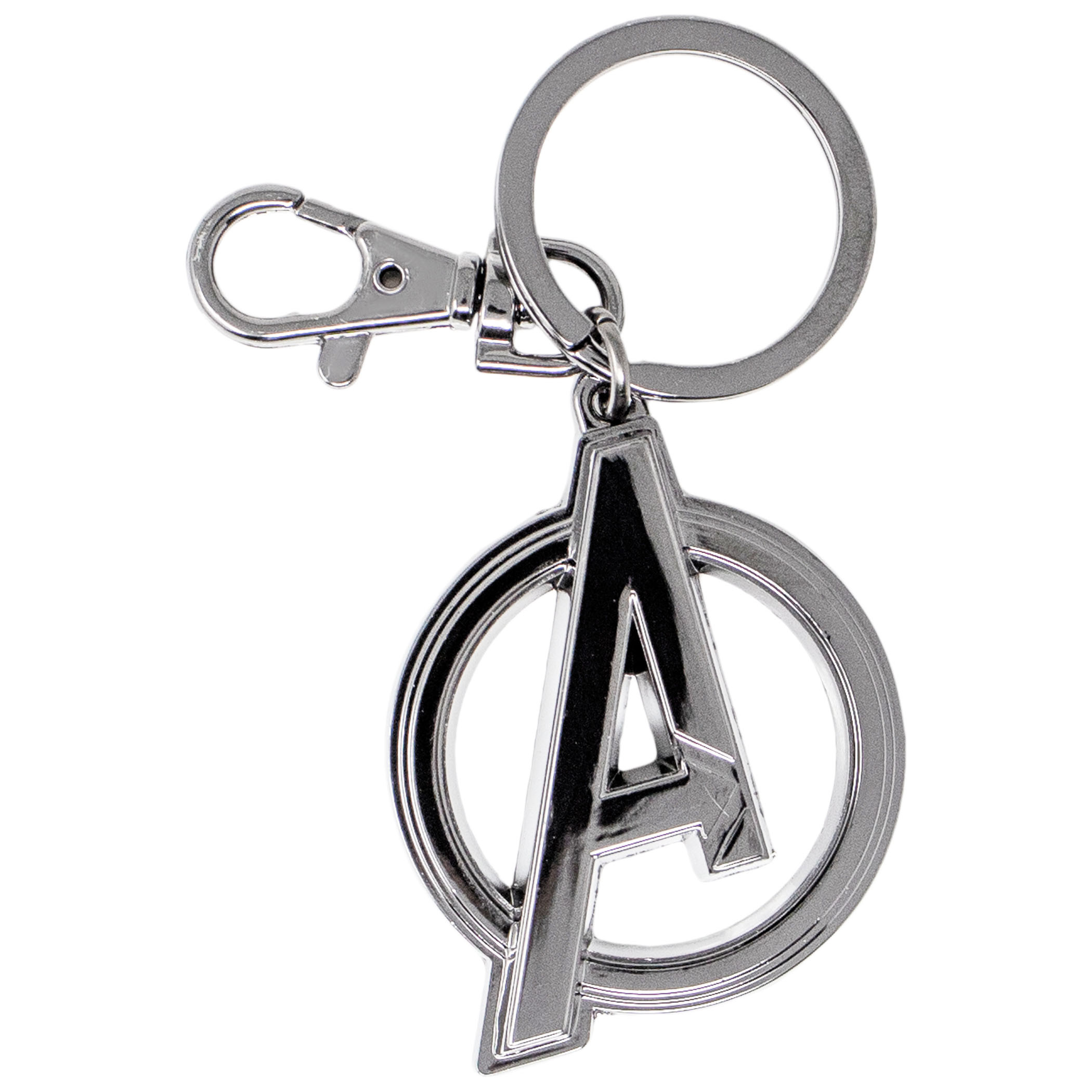 Avengers 'A' Black Widow Movie Pewter Keychain, Black
