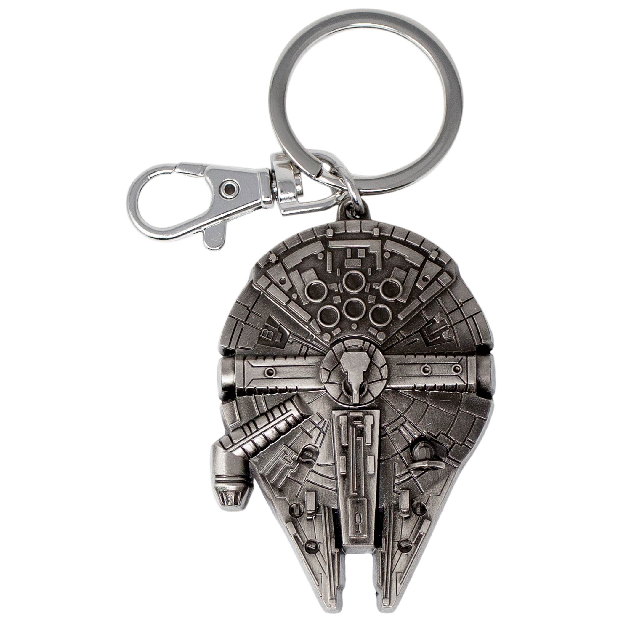 Star Wars Millennium Falcon Keychain, Silver