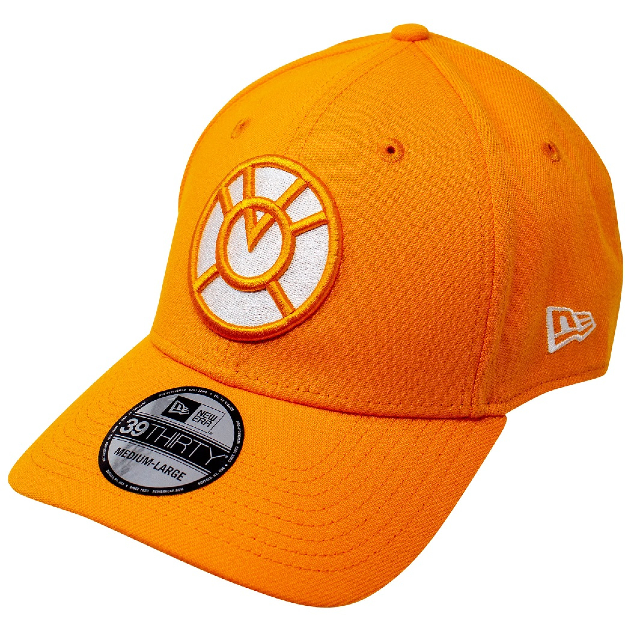 Orange Lantern Color Block New Era 39Thirty Fitted Hat, Orange