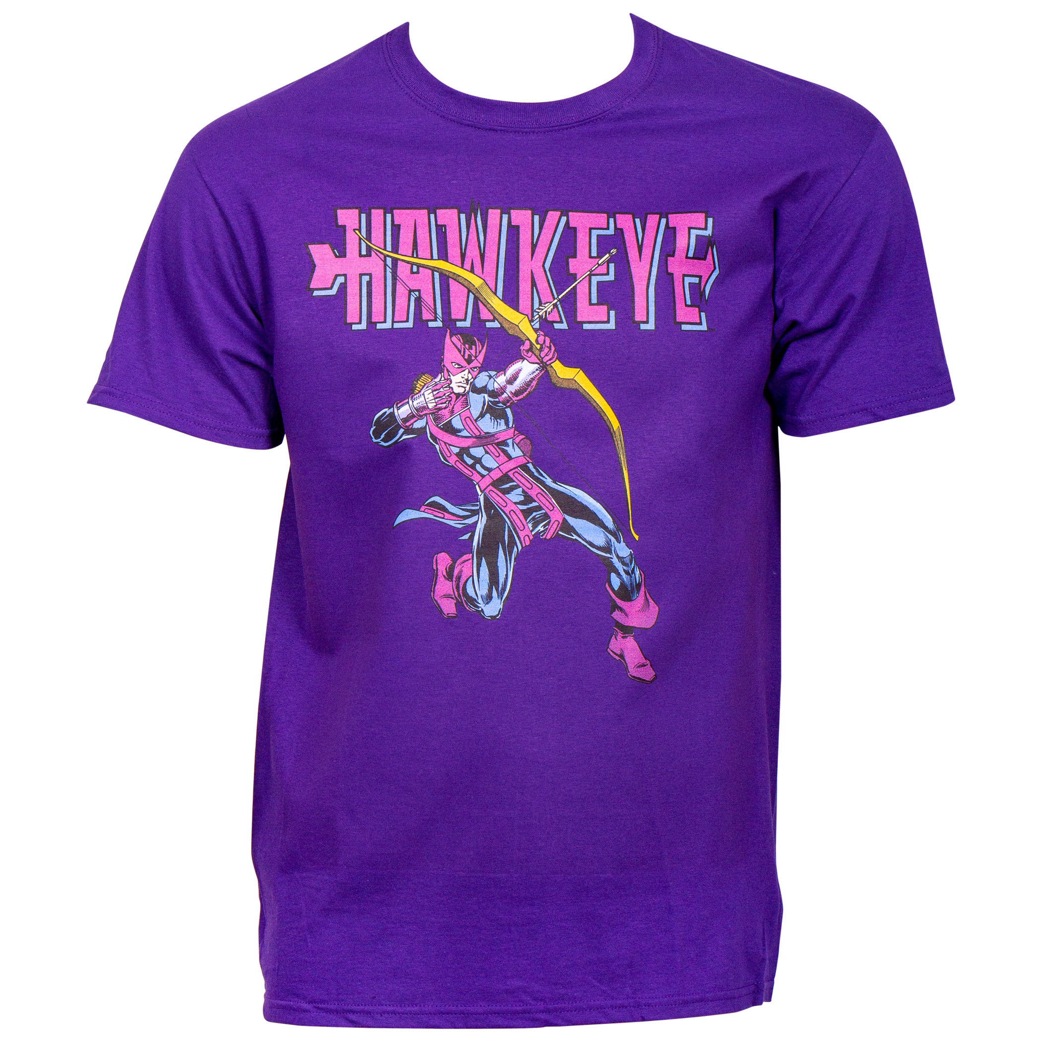 Hawkeye Retro Archer Purple T-Shirt, Purple
