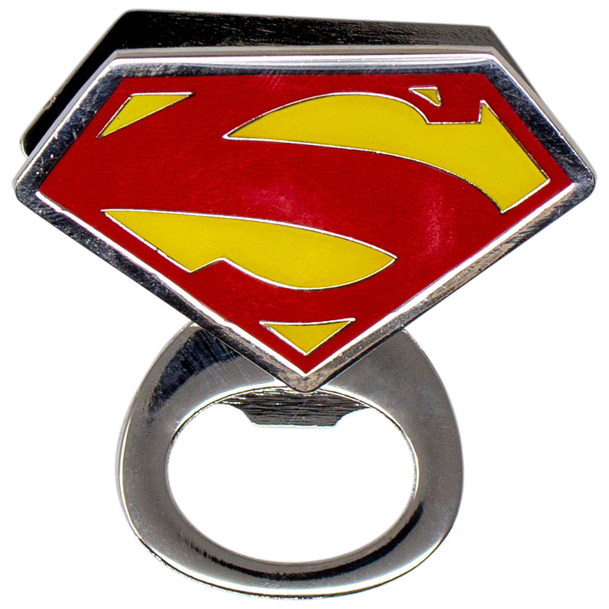 Superman Symbol Bottle Opener Magnet, Yellow