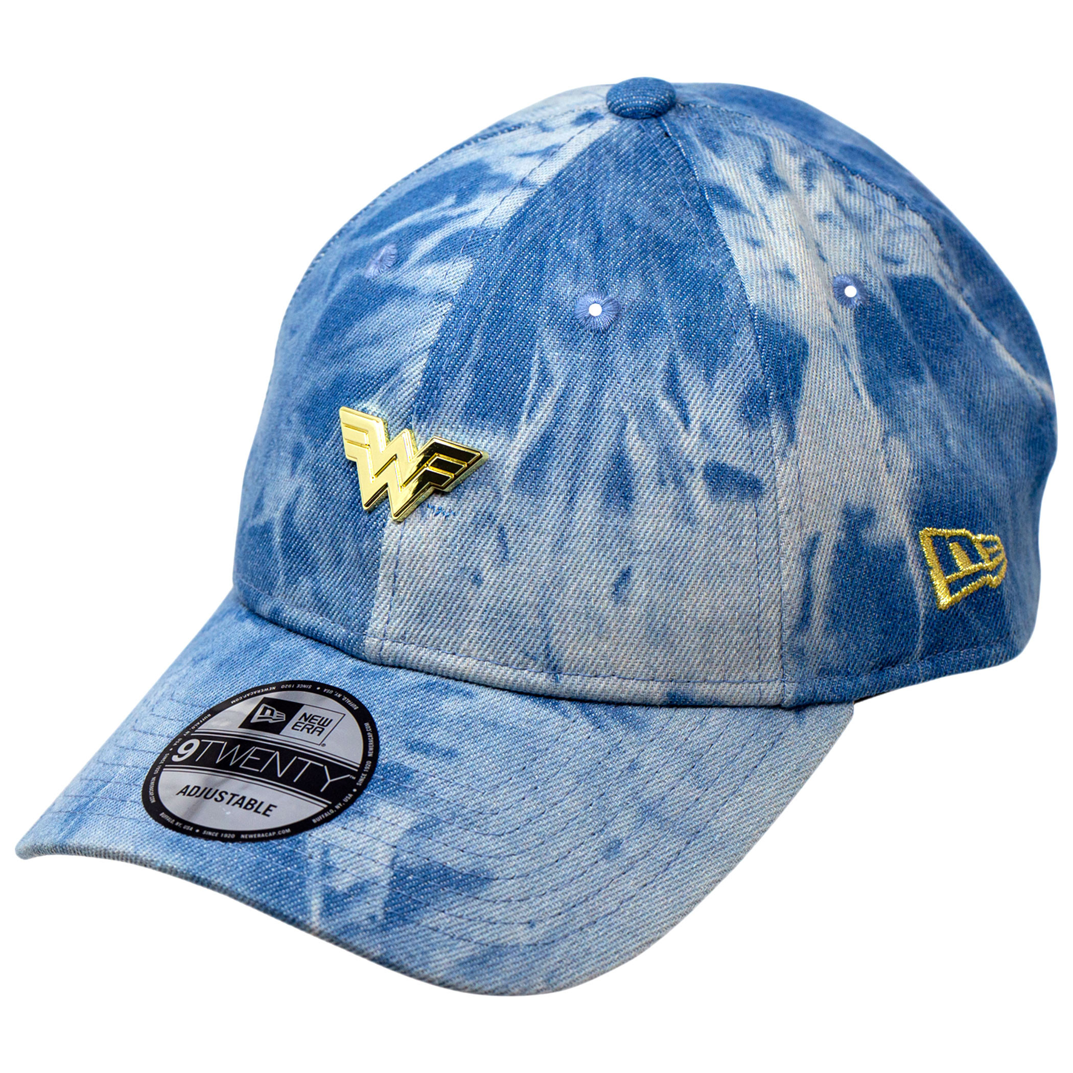 Wonder Woman 1984 Movie Logo Denim 9Twenty Adjustable New Era Hat, Blue