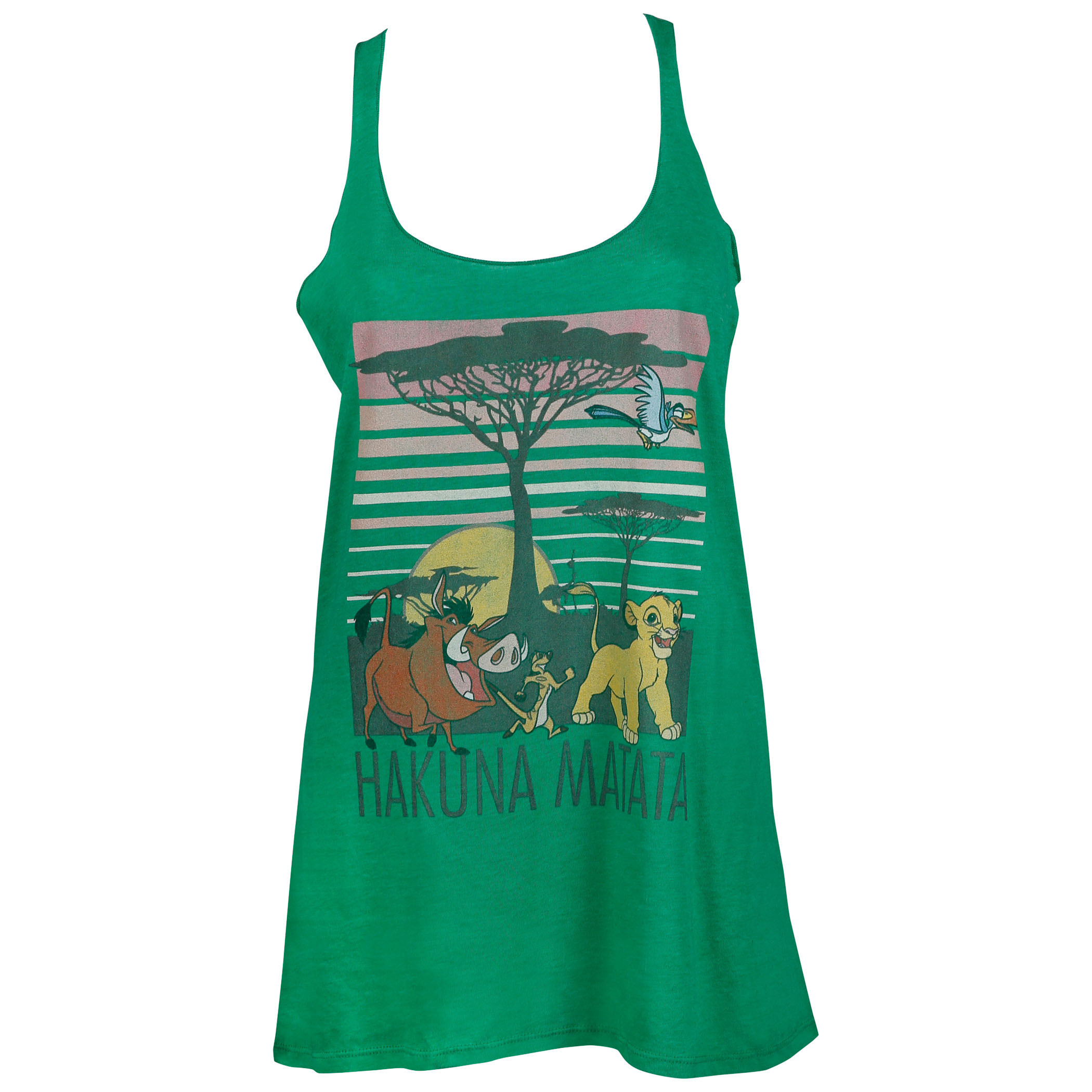Lion King Hakuana Matata Women's Green Tank Top