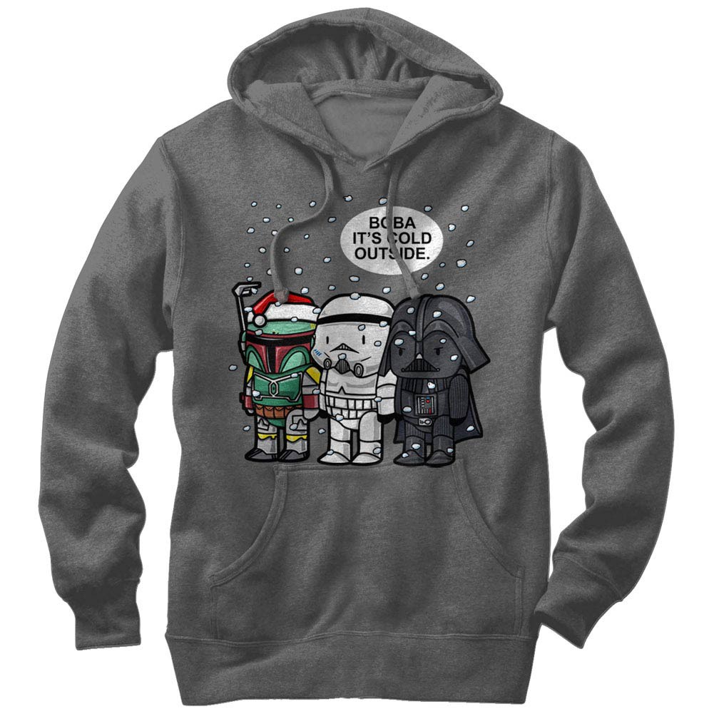 Star Wars Boba It's Cold Gray Lightweight Hoodie